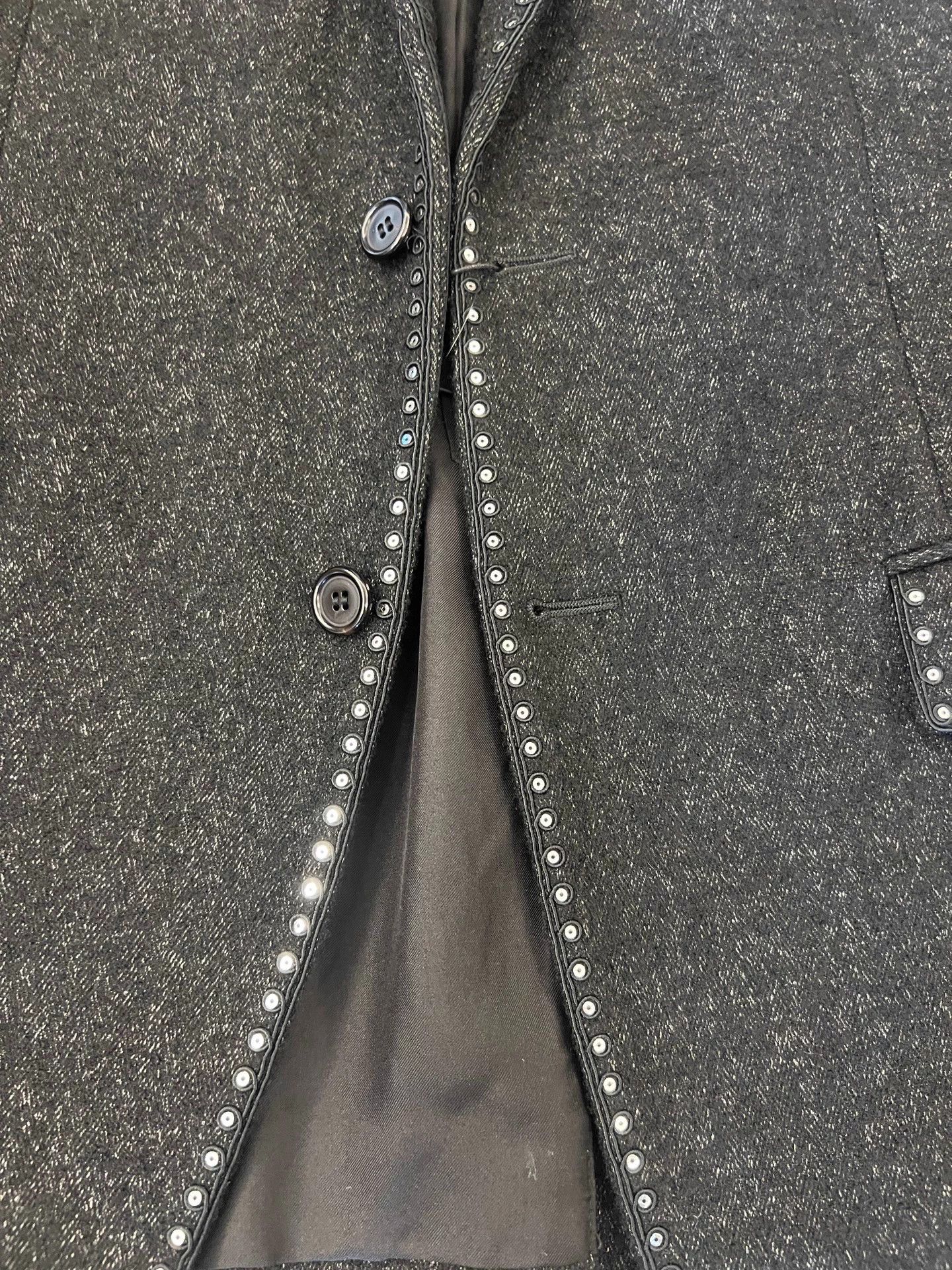 Saint Laurent Paris Saint Laurent SLP beaded sequined wool blazer men's 48 Size 48S - 7 Thumbnail