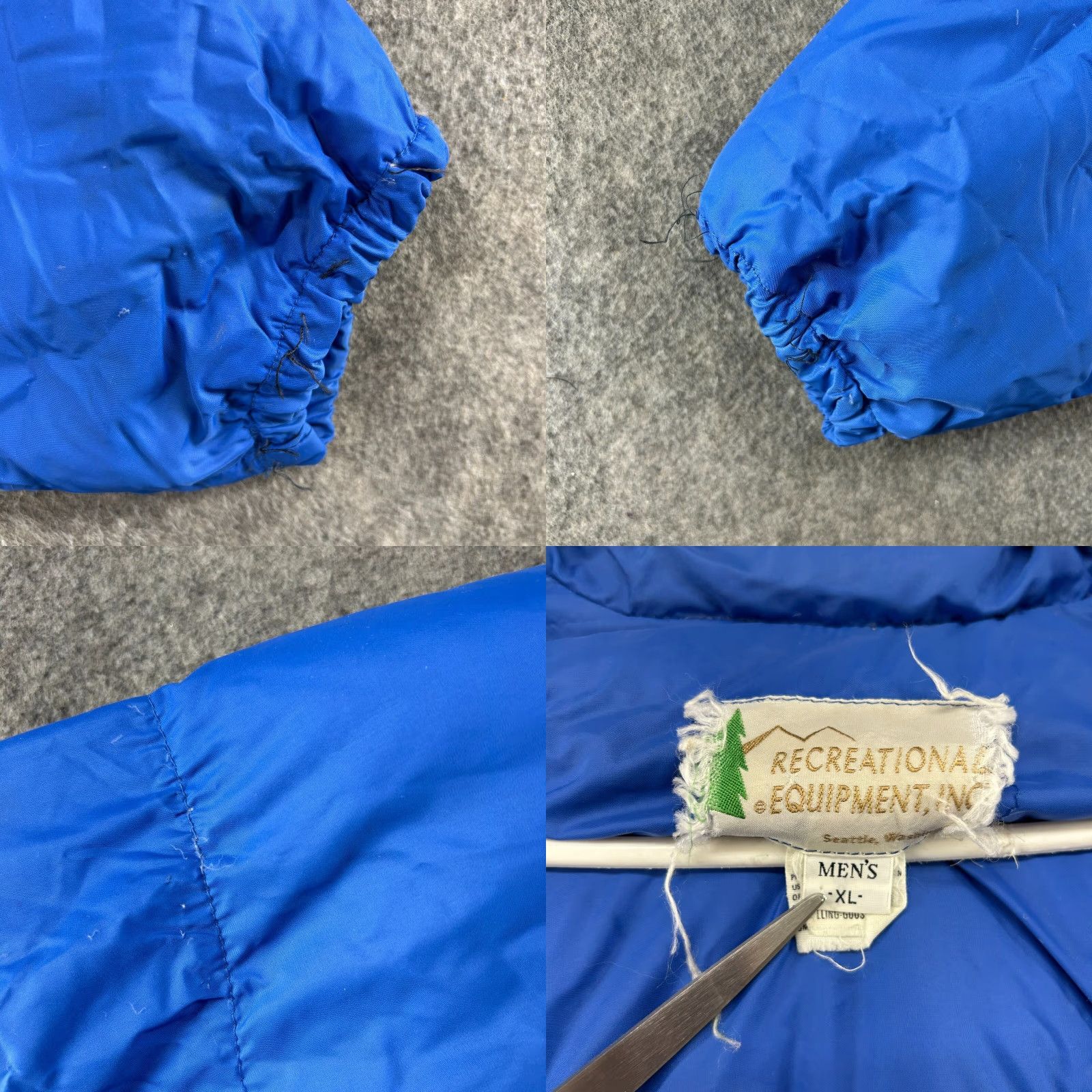 Vintage VINTAGE REI Jacket Men XL Blue Puffer Down Full Zip Nylon Expedition 90s Size US XL / EU 56 / 4 - 9 Thumbnail