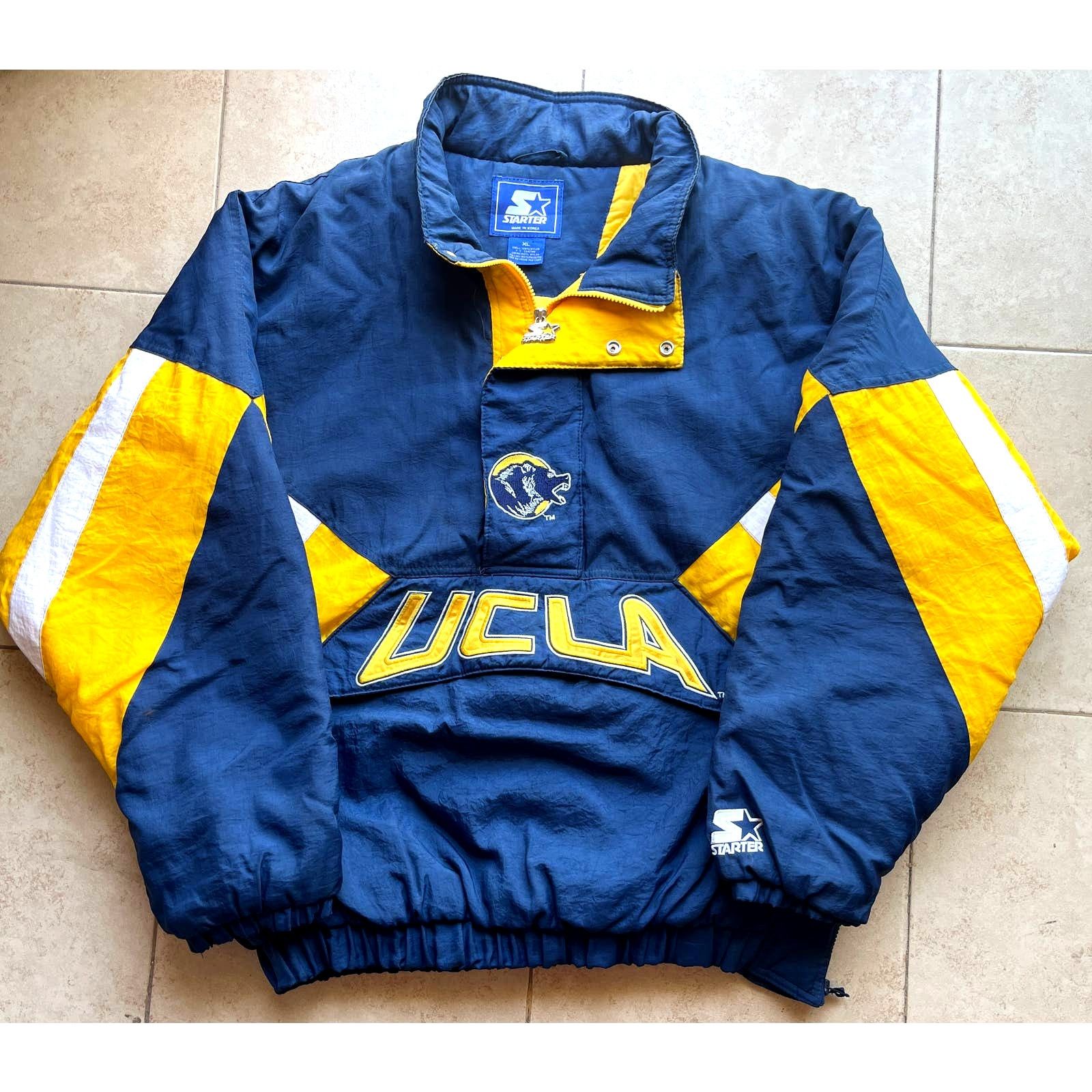 NCAA × Starter UCLA Bruins 90s STARTER puffer Pullover 1/2 XL navy vintage Size US XL / EU 56 / 4 - 6 Thumbnail