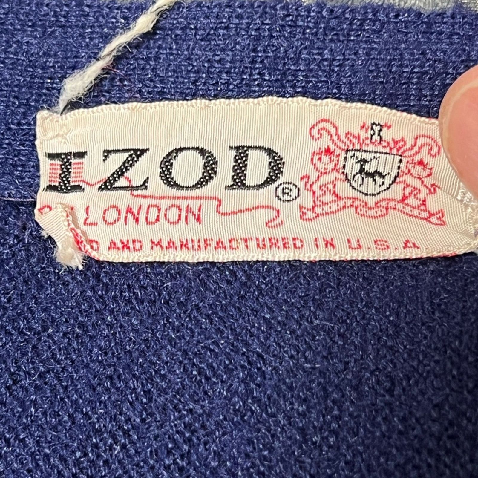 Lacoste Izod Lacoste Vintage Cardigan Orlon Acrylic Sweater Golf 60s Size US L / EU 52-54 / 3 - 5 Thumbnail