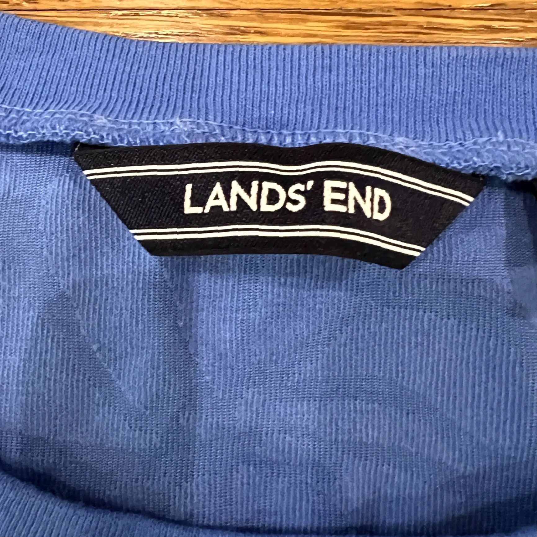 Lands' End Lands' End Women's Dress Floral A-Line Sleeveless Knee Length Spring Summer Fall Blue Size 6-8 Size S / US 4 / IT 40 - 4 Thumbnail
