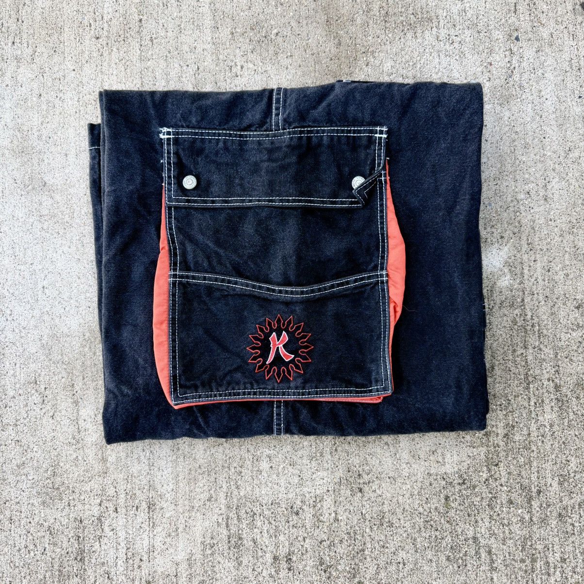 JNCO Vintage 90s Kikwear Cargo Denim Black Pants Sz 34 Rave Jnco Size US 30 / EU 46 - 10 Thumbnail