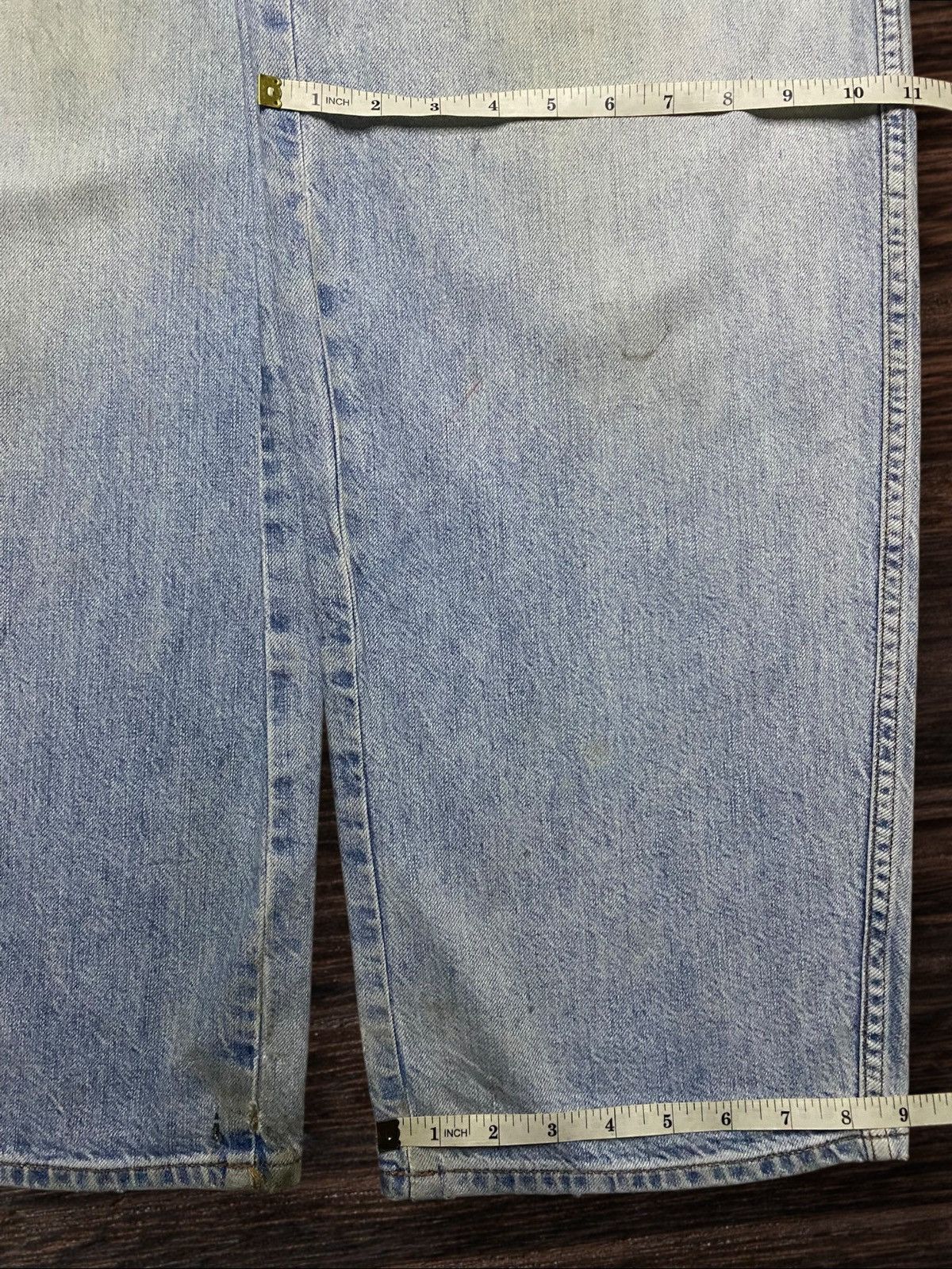 Christophe Lemaire Vintage Japanese Brand Uniqlo Light Wash Grunge Baggy Jeans Size US 28 / EU 44 - 10 Thumbnail