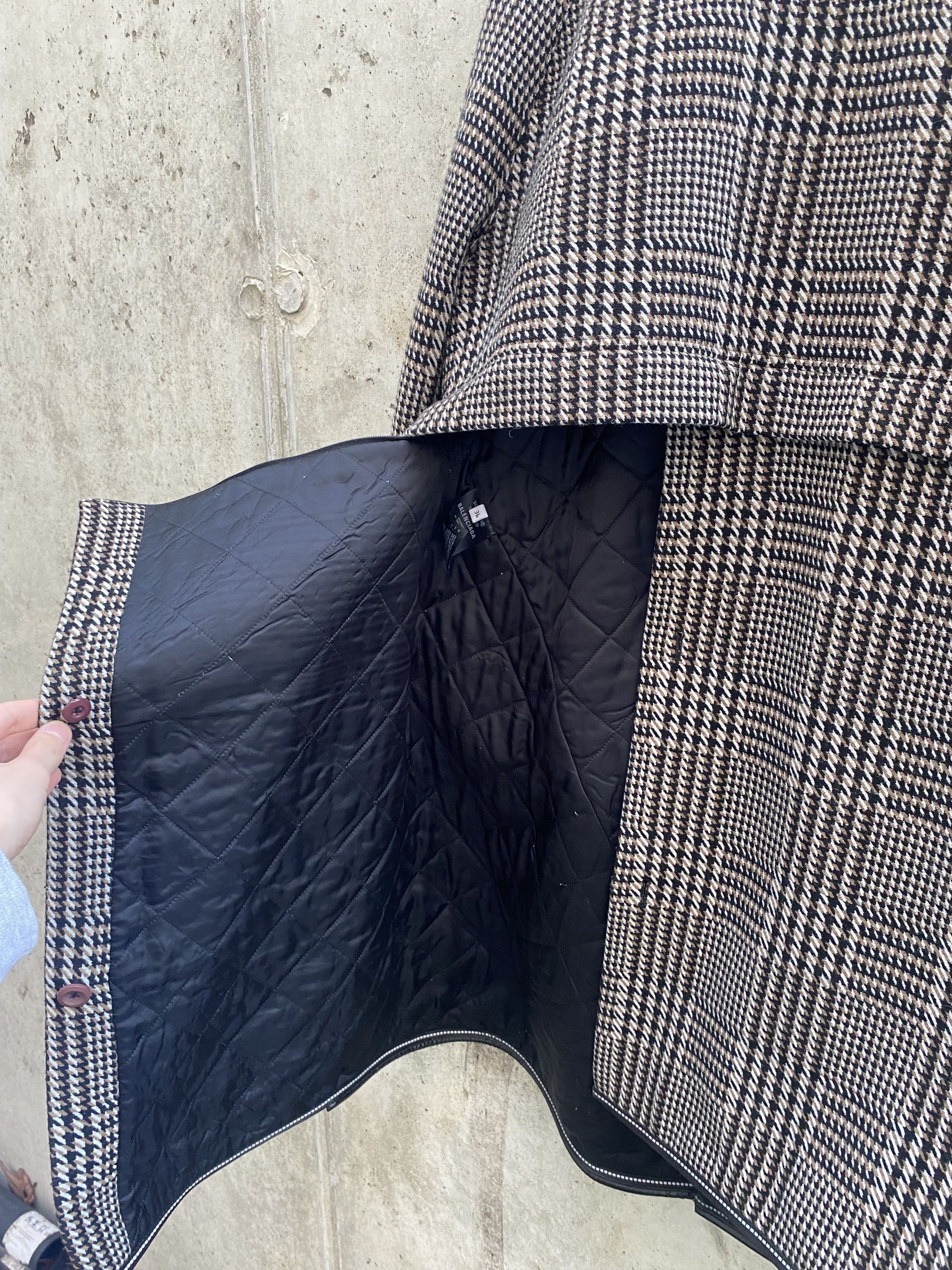 Balenciaga Balenciaga Pre-Fall 2018 Prince of Wales Check Coat Size US M / EU 48-50 / 2 - 9 Thumbnail