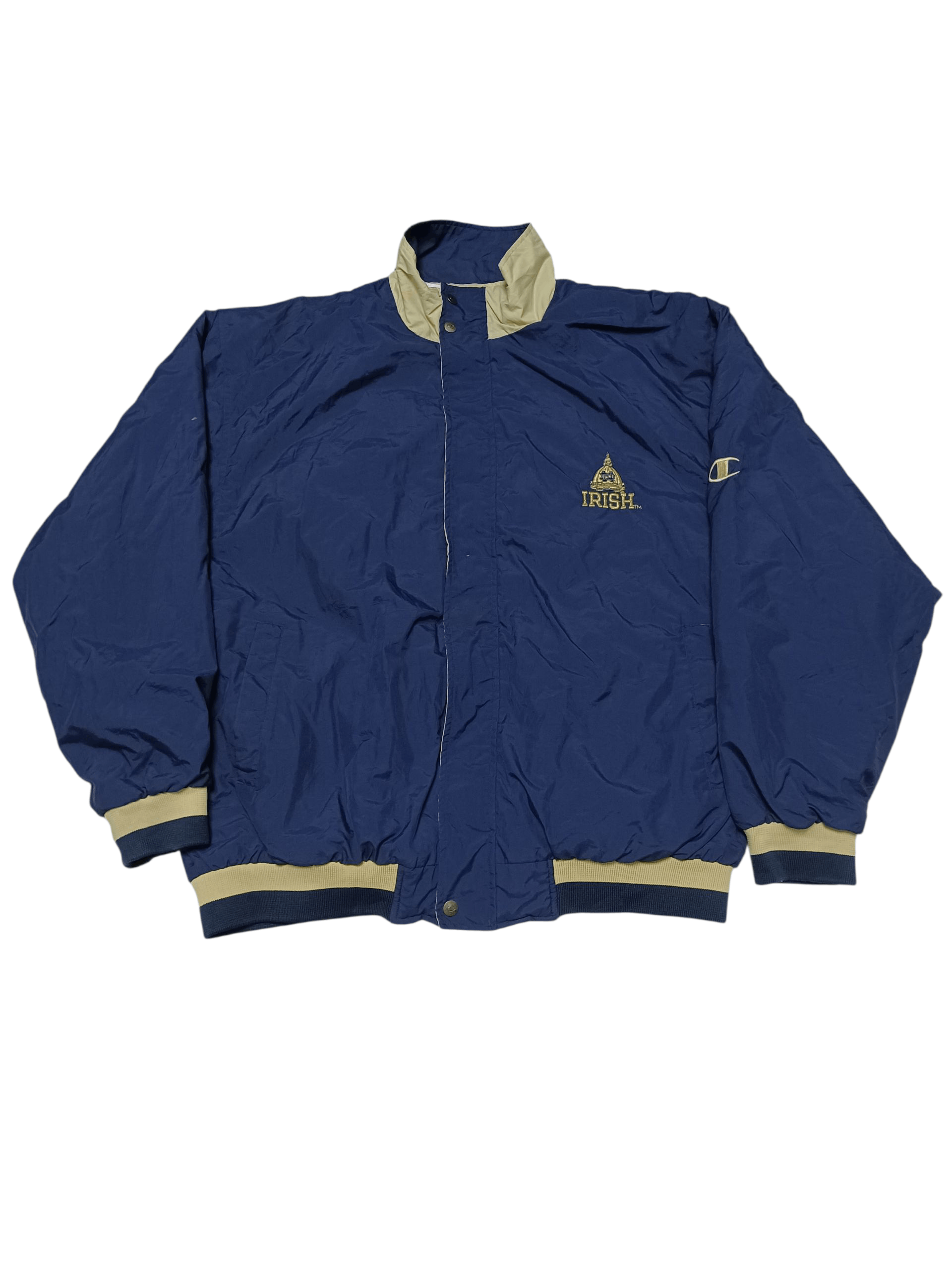 Champion NOTRE DAME IRISH CHAMPION VINTAGE 90S NYLON JACKET Size US L / EU 52-54 / 3 - 2 Thumbnail
