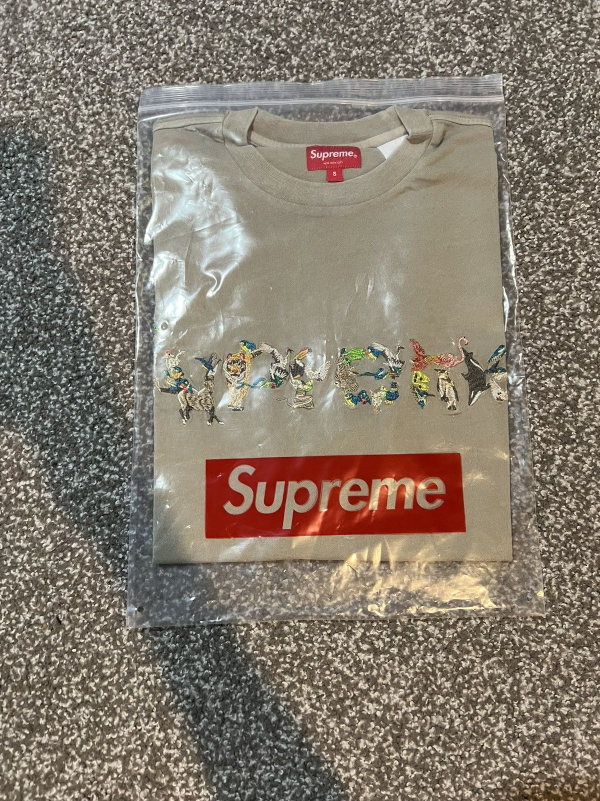 image of Supreme Animal Kingdom S/s Top in Tan, Men's (Size Small)