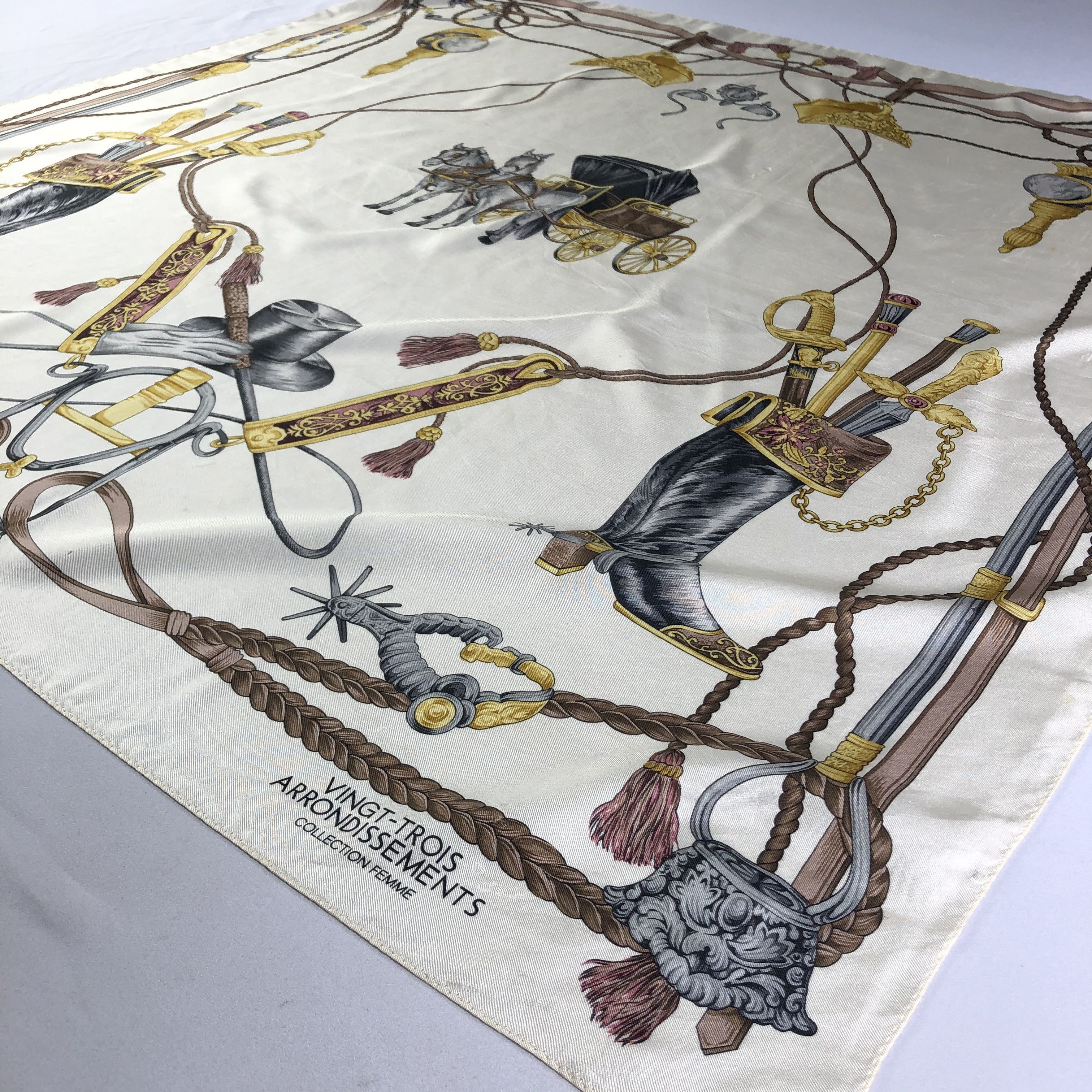 Vintage Vintage Silk Scarf Size ONE SIZE - 4 Thumbnail