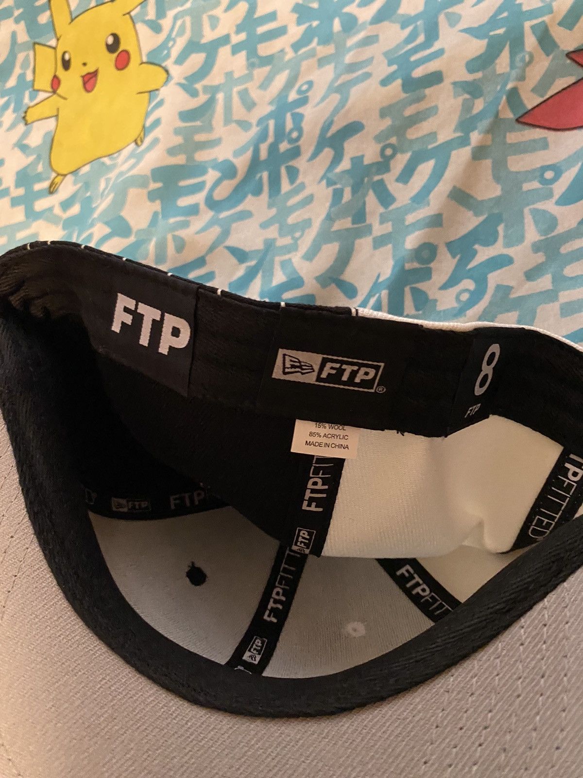 Fuck The Population FTP Rivals Fitted Hat White Size 8 Size ONE SIZE - 5 Thumbnail