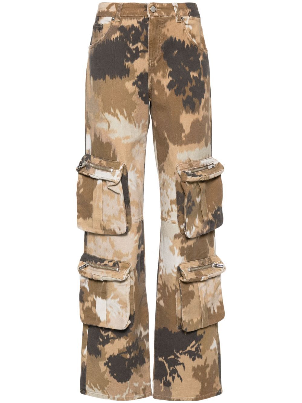 Blumarine CAMOUFLAGE PRINT CARGO TROUSERS Size 27" / US 4 / IT 40 - 1 Thumbnail