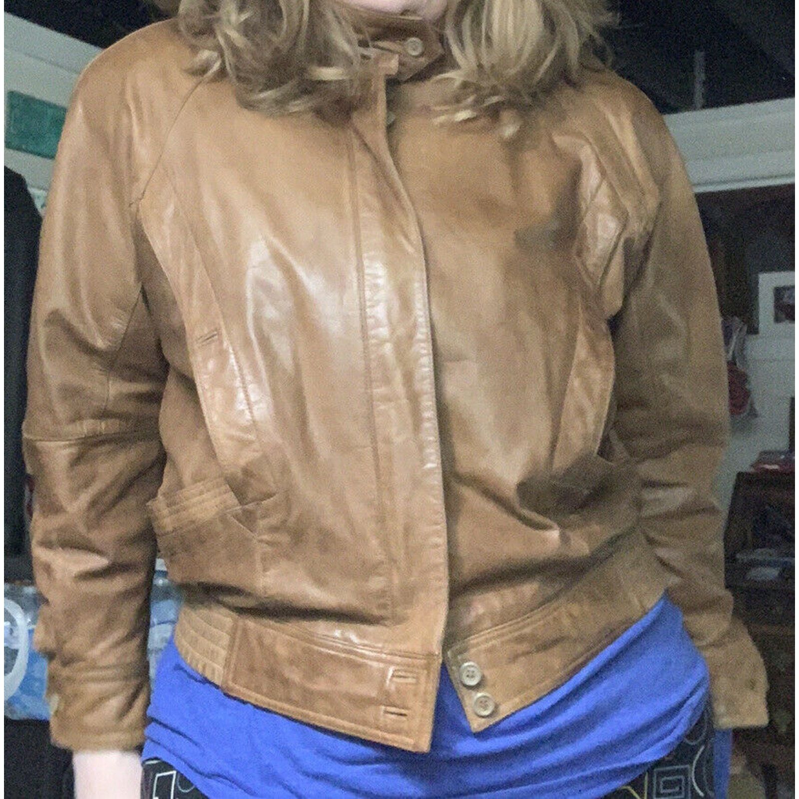 Vintage Norma Modell Vintage leather jacket 1980 Bomber Tapered Size M / US 6-8 / IT 42-44 - 6 Thumbnail