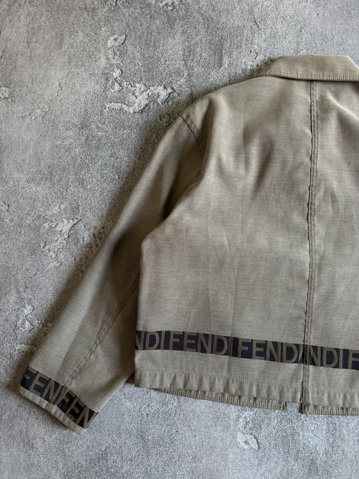 Fendi FENDI retro vintage zip jacket blazer bomber monogram 90s Size M / US 6-8 / IT 42-44 - 15 Thumbnail
