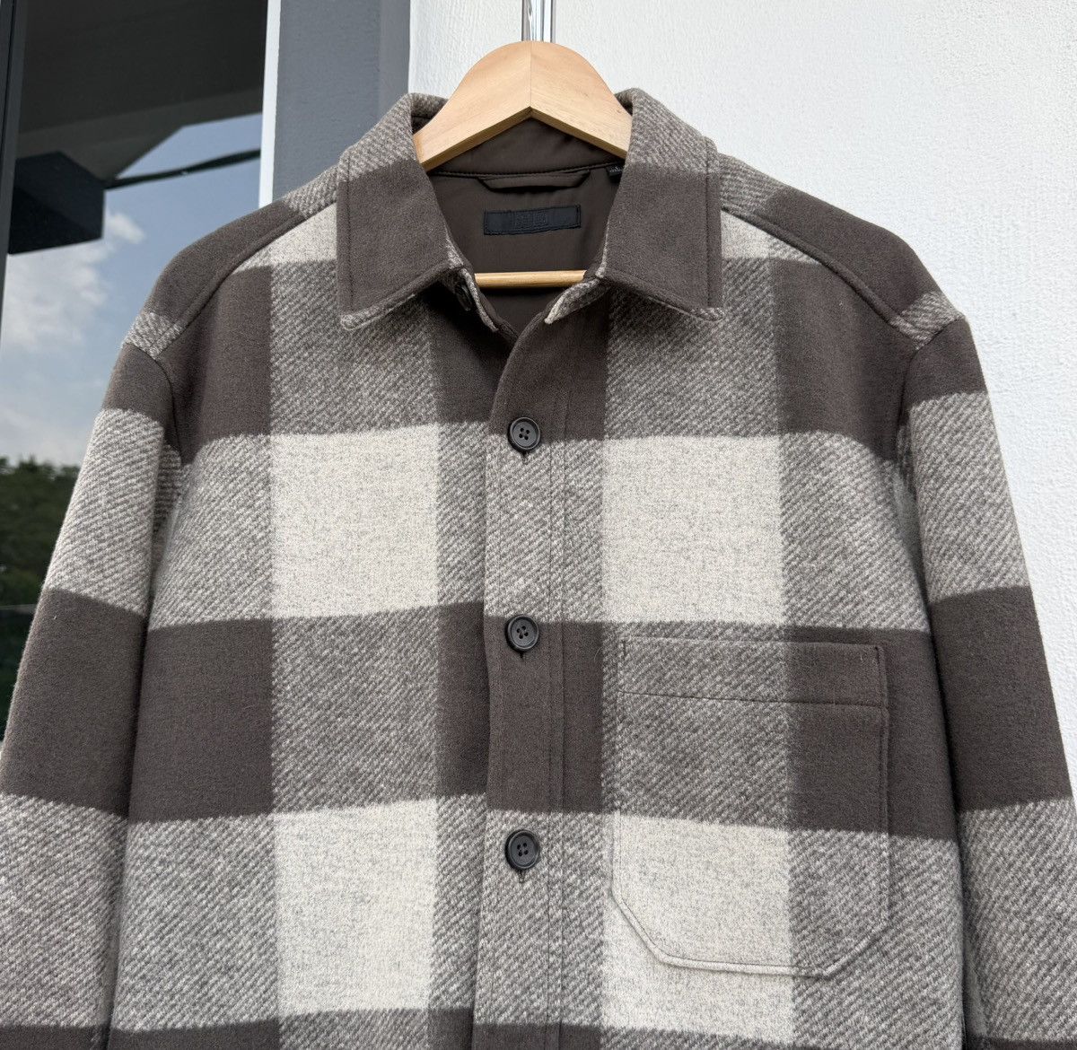 Uniqlo Uniqlo Heavy Wool Flannel Overshirt Buffalo Check Jacket Size US L / EU 52-54 / 3 - 5 Thumbnail