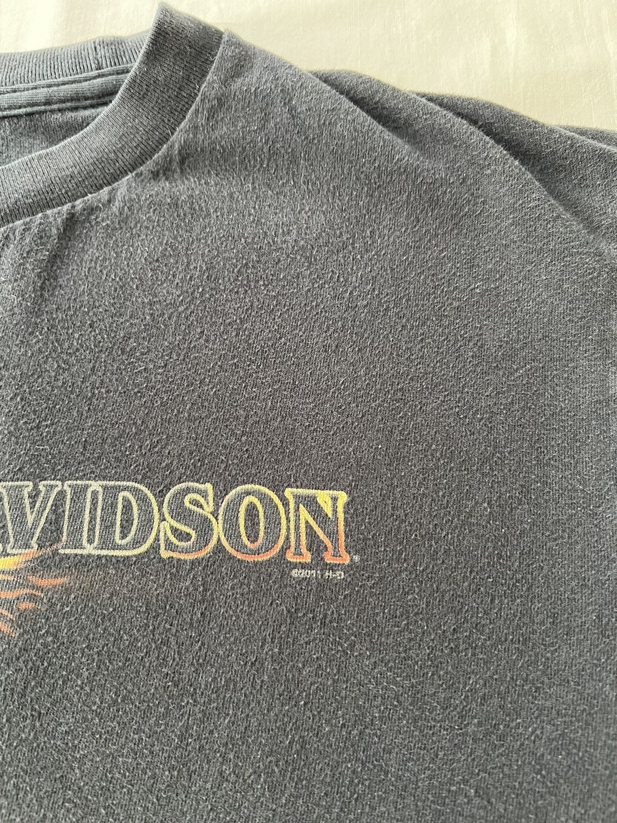 Harley Davidson Vintage 2011 Harley Davidson Motorcycles Eagle Woodstock Tee Size US L / EU 52-54 / 3 - 8 Thumbnail