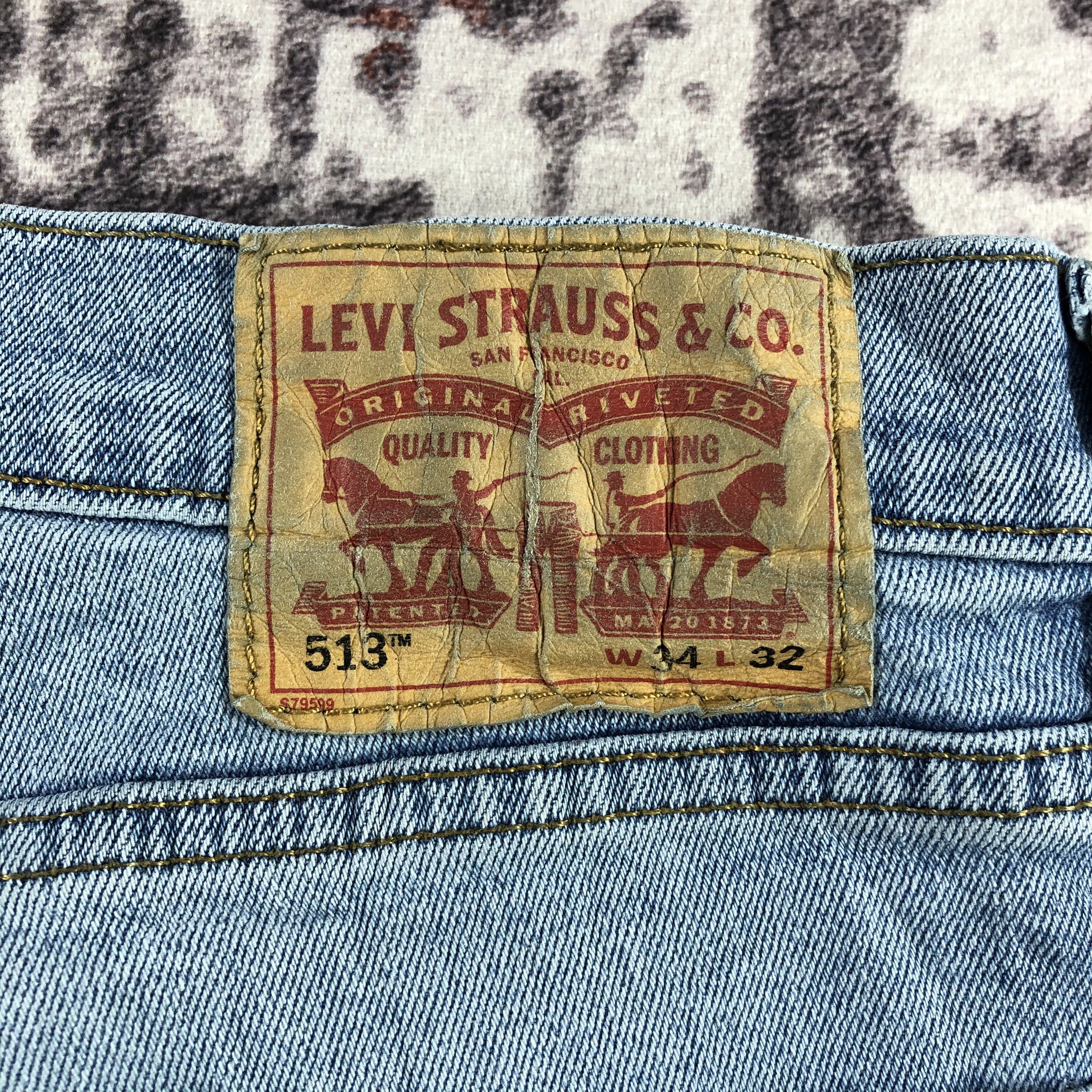 Levi's × Vintage Vintage Blue Wash Levis 513 Jeans-JM3176 Size US 33 - 6 Thumbnail