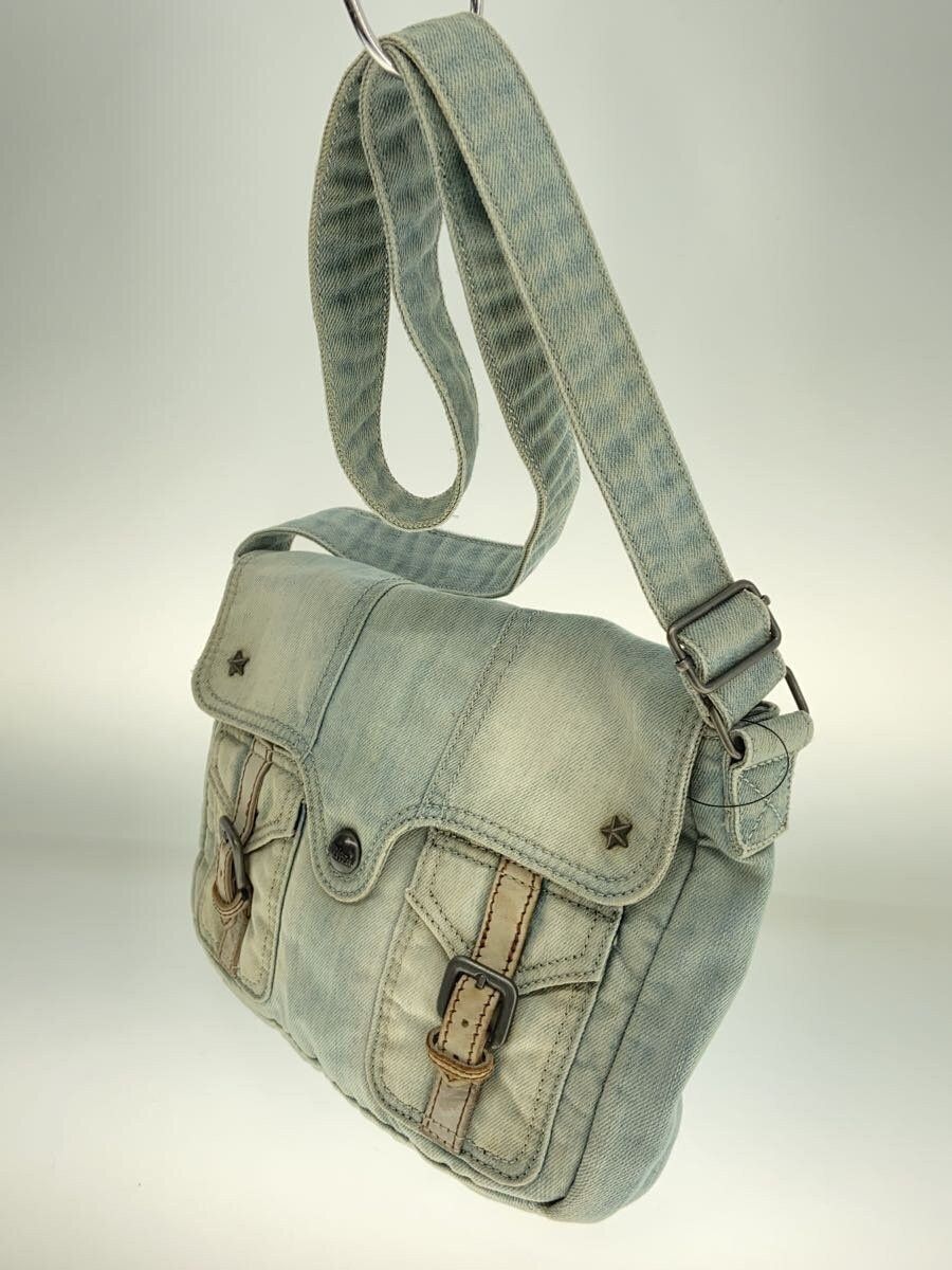 Aged Denim Shoulder Bag