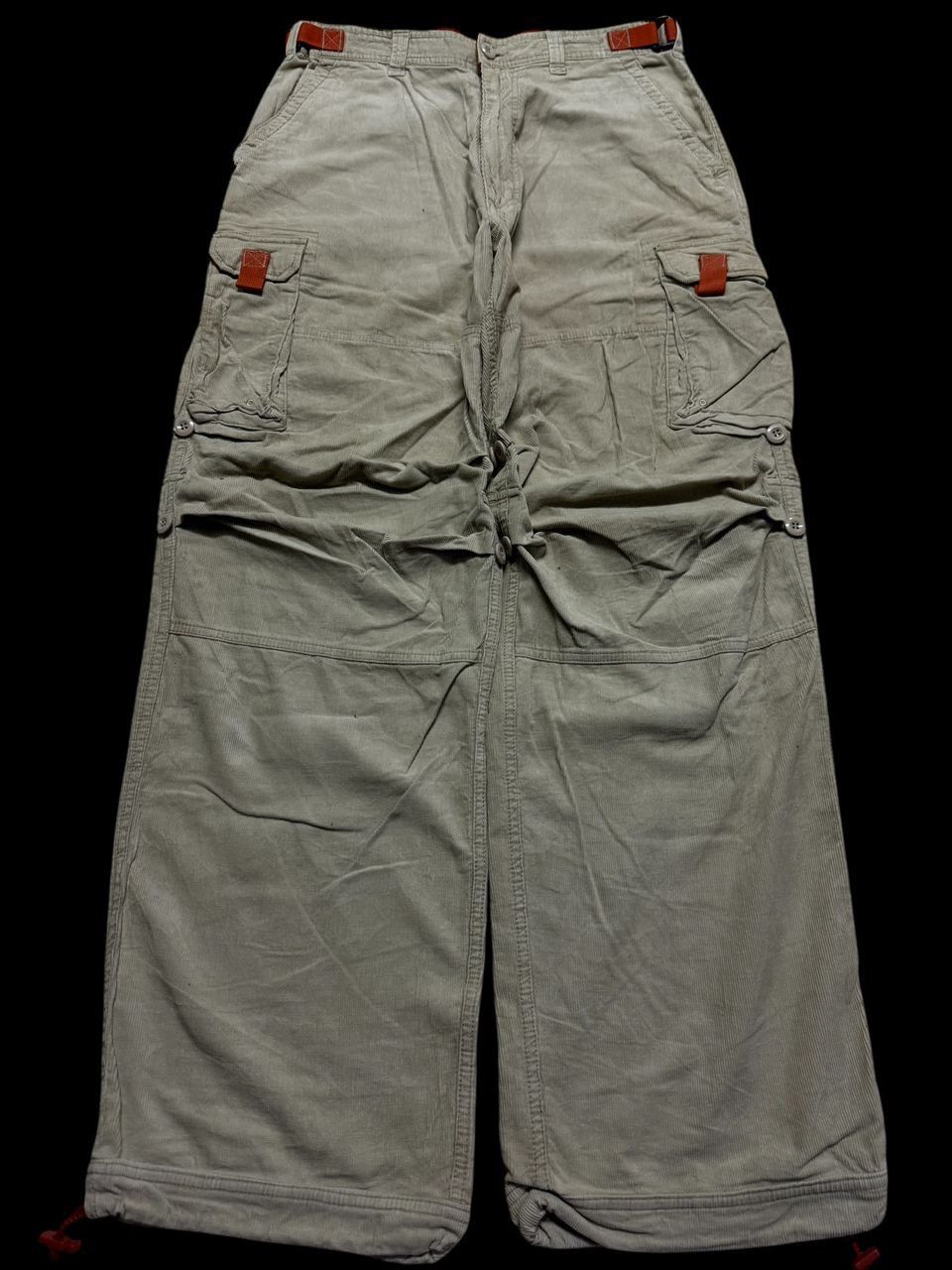 Oshkosh 💥90s Oshkosh Cordoroi Tactical Parachute Cargo Double Knee Size US 31 - 2 Thumbnail