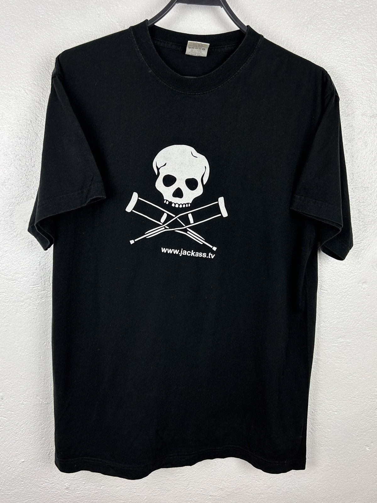 Vintage 00s VIntage Jackass Movie Promo T-Shirt In Black | Grailed