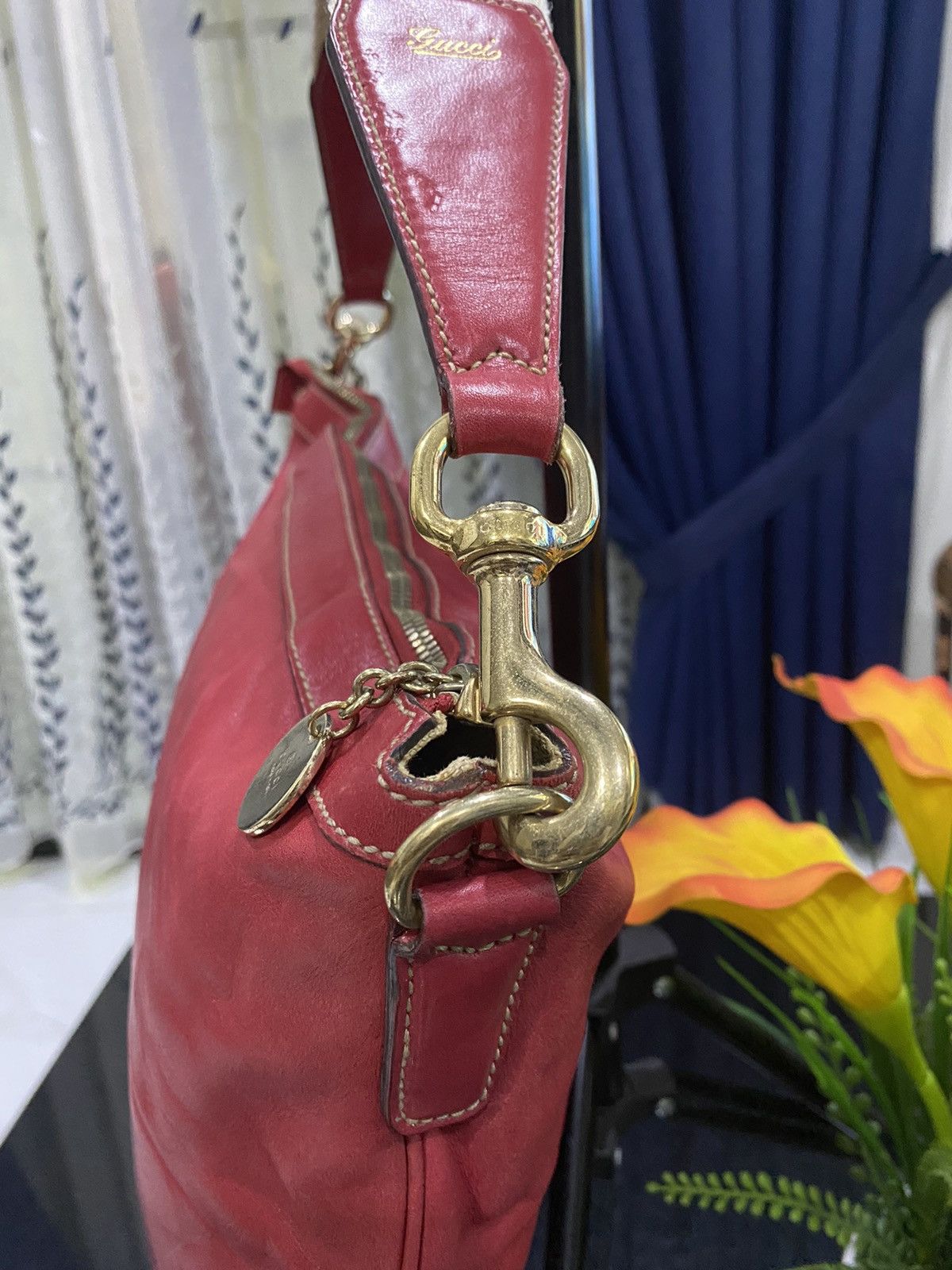 Gucci × Vintage Vintage Gucci Web Hobo Bag Size ONE SIZE - 9 Thumbnail