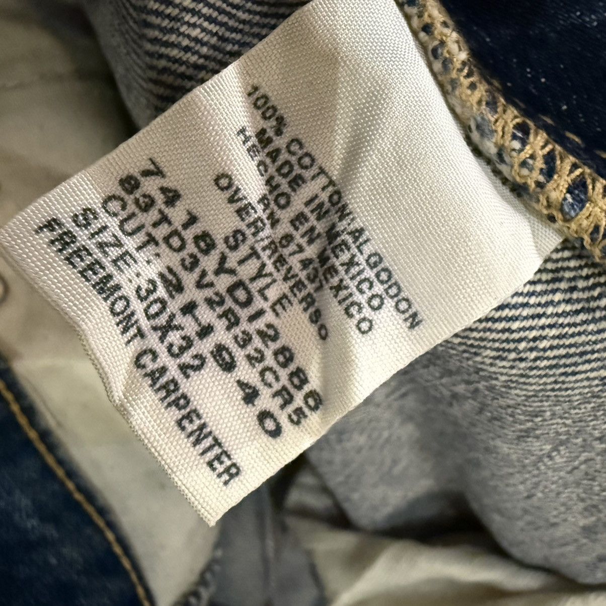 RRL Ralph Lauren Vintage Ralph Lauren C5 Freemont Carpenter Distressed Denim Size US 32 / EU 48 - 19 Thumbnail