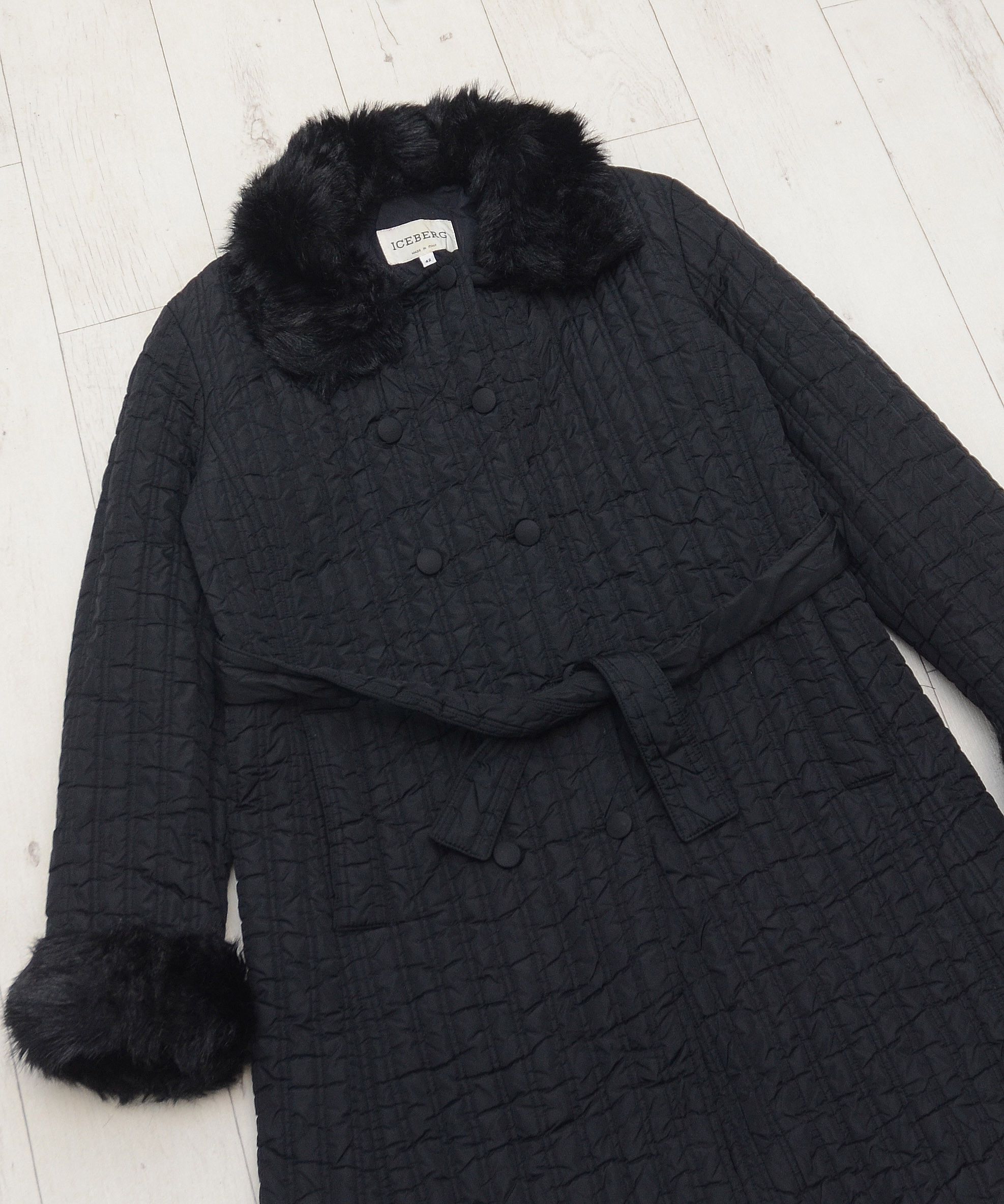 Iceberg Vintage Iceberg Coat Fur Quilted Jacket Japanese Style Y2K Size M / US 6-8 / IT 42-44 - 2 Thumbnail