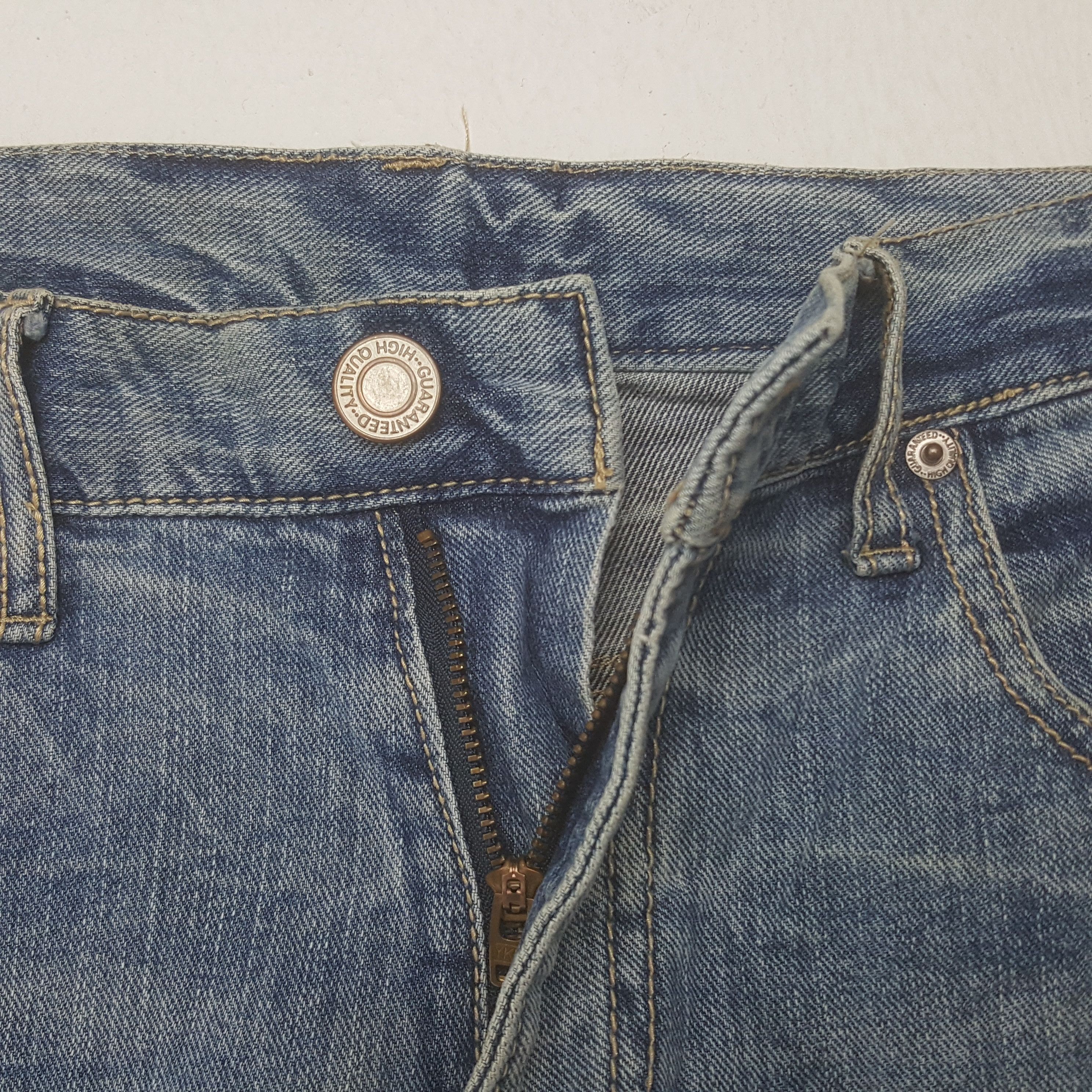 Japanese Brand Vintage Back & Forth Back Print Punk Style Denim Jeans Size US 31 - 7 Thumbnail