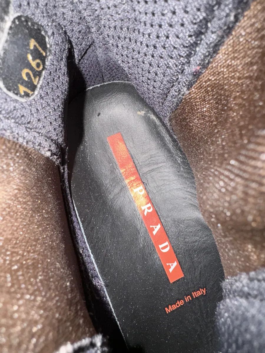 Designer × Prada × Vintage AW1999 Prada Black Pony Hair Leather Vibram Boots Size US 8 / IT 38 - 8 Thumbnail