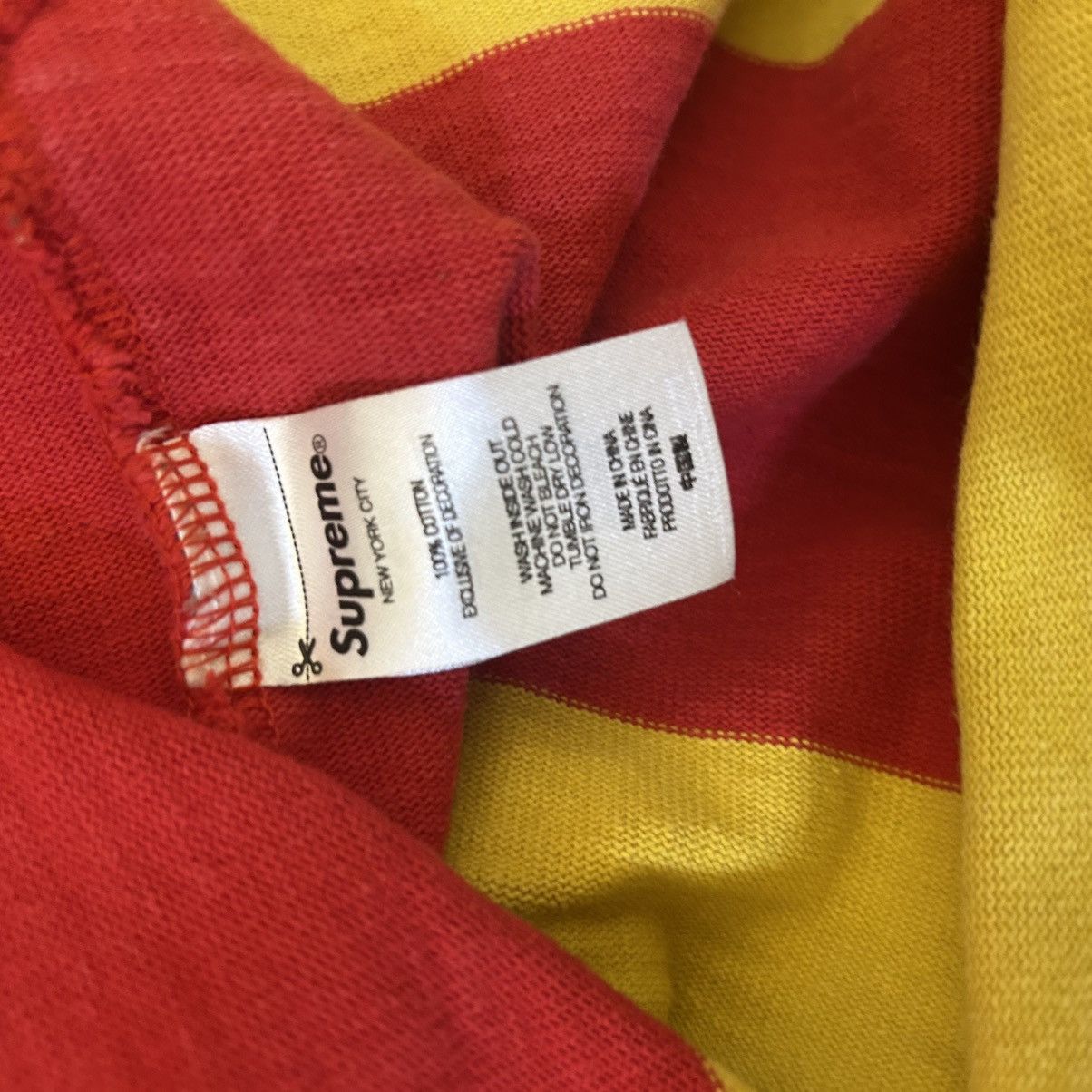 Supreme Supreme Stripe Rugby Orange Medium Size US M / EU 48-50 / 2 - 6 Thumbnail