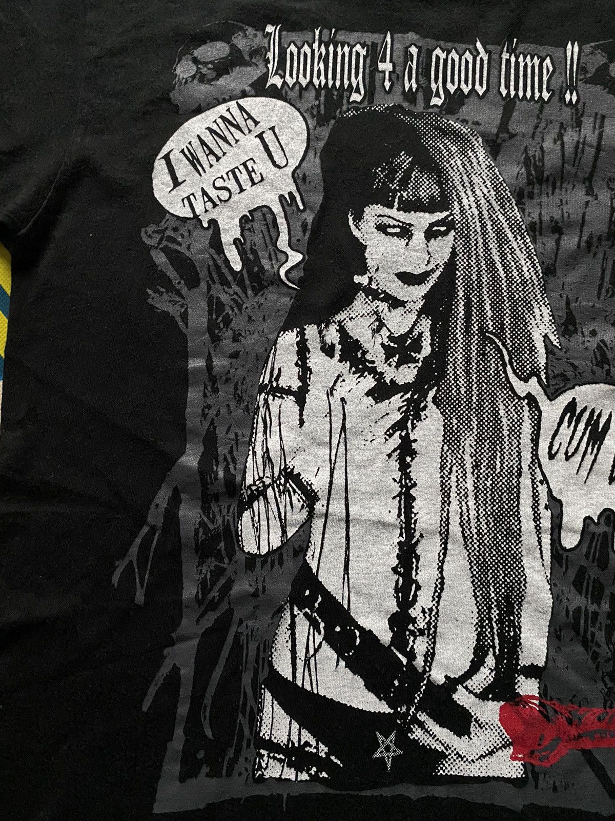 5351 POUR LES HOMMES Vintage Sex pot revenge gothic punks tee Size US M / EU 48-50 / 2 - 4 Thumbnail