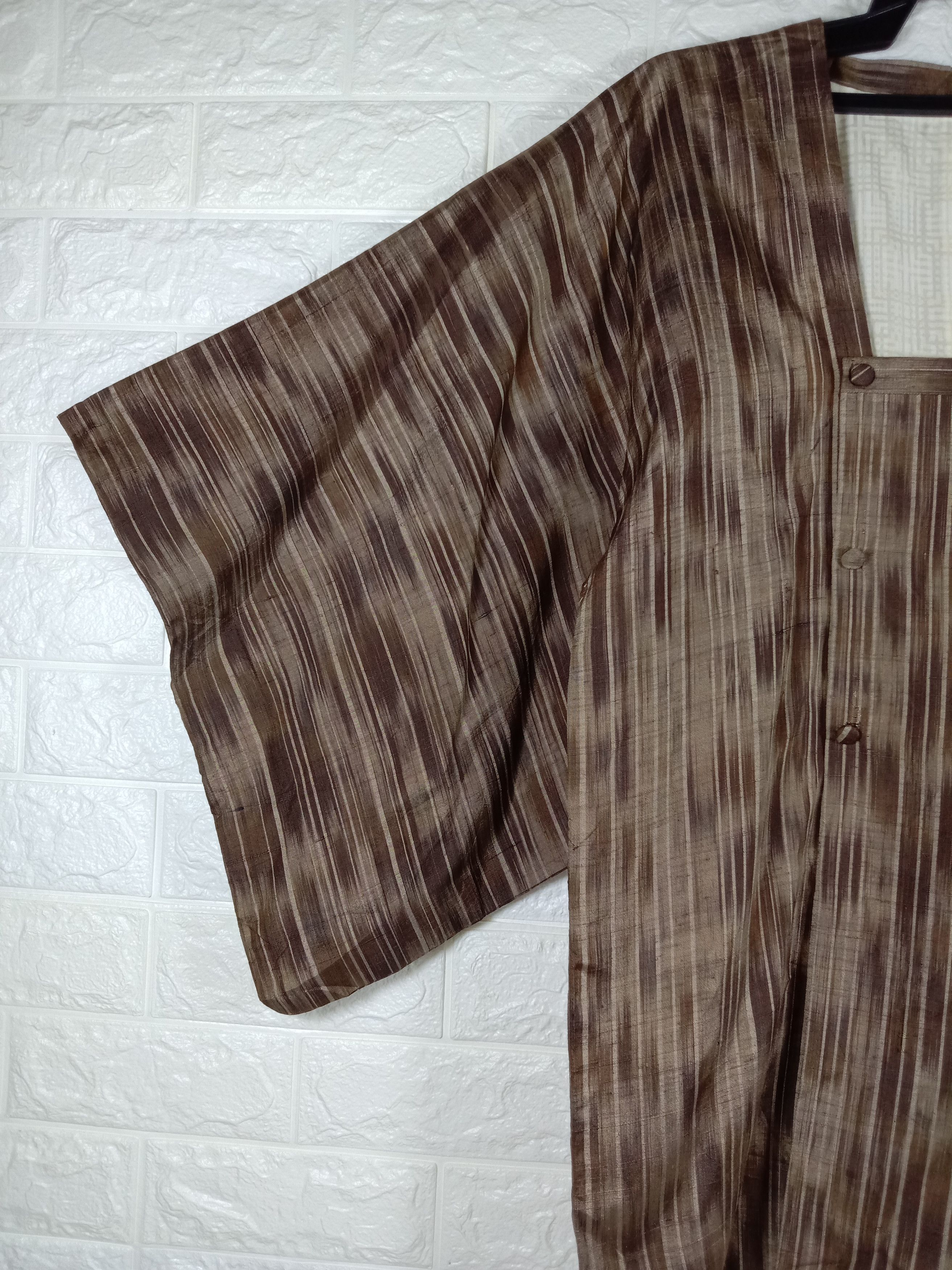 Japanese Brand Vintage Kimono Noragi Haori Hanten Cardigan Size US L / EU 52-54 / 3 - 3 Thumbnail