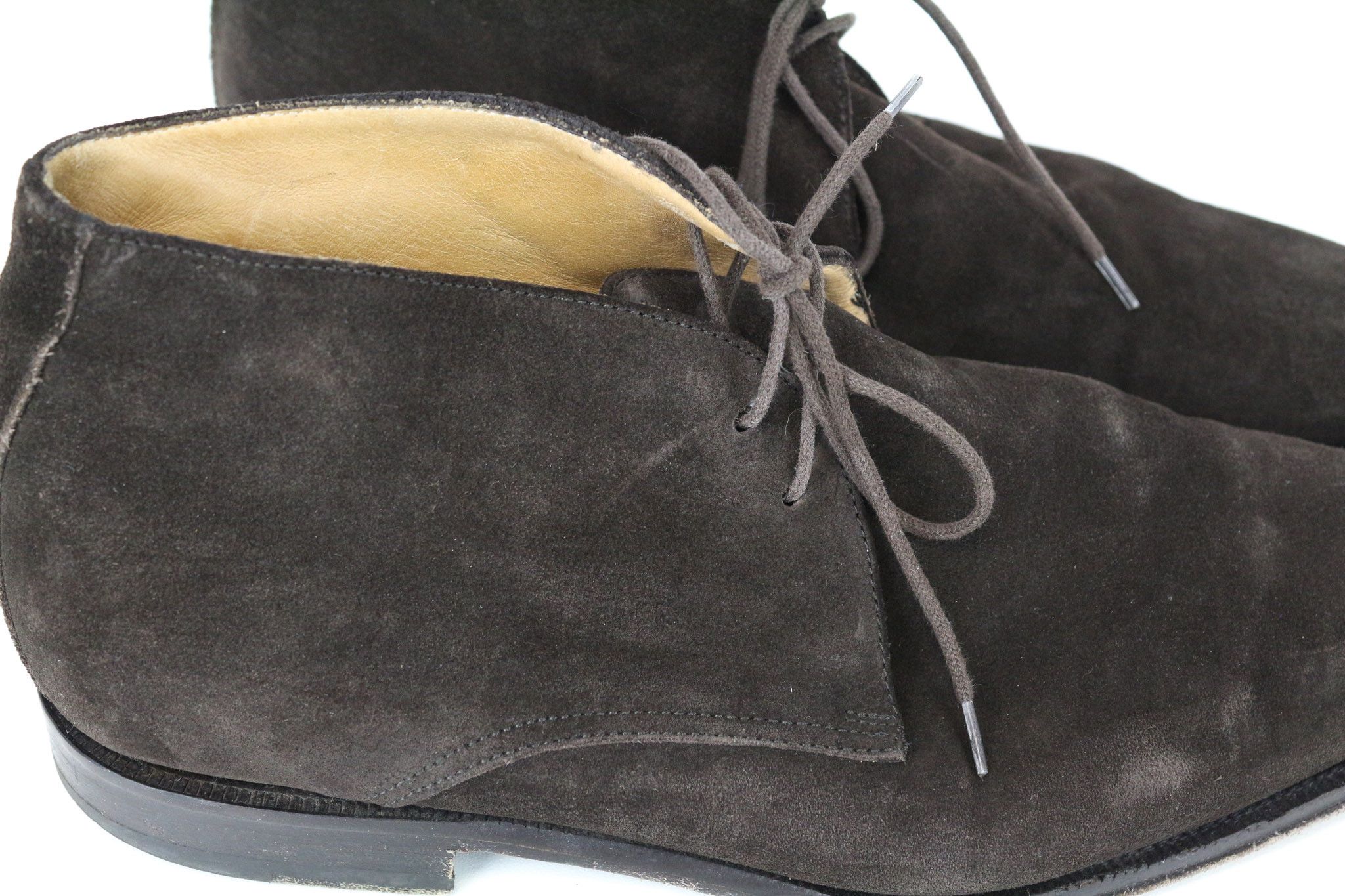 Suitsupply EU41 Dark Brown Suede Laced Shoes 73933 Size US 8 / EU 41 - 10 Thumbnail