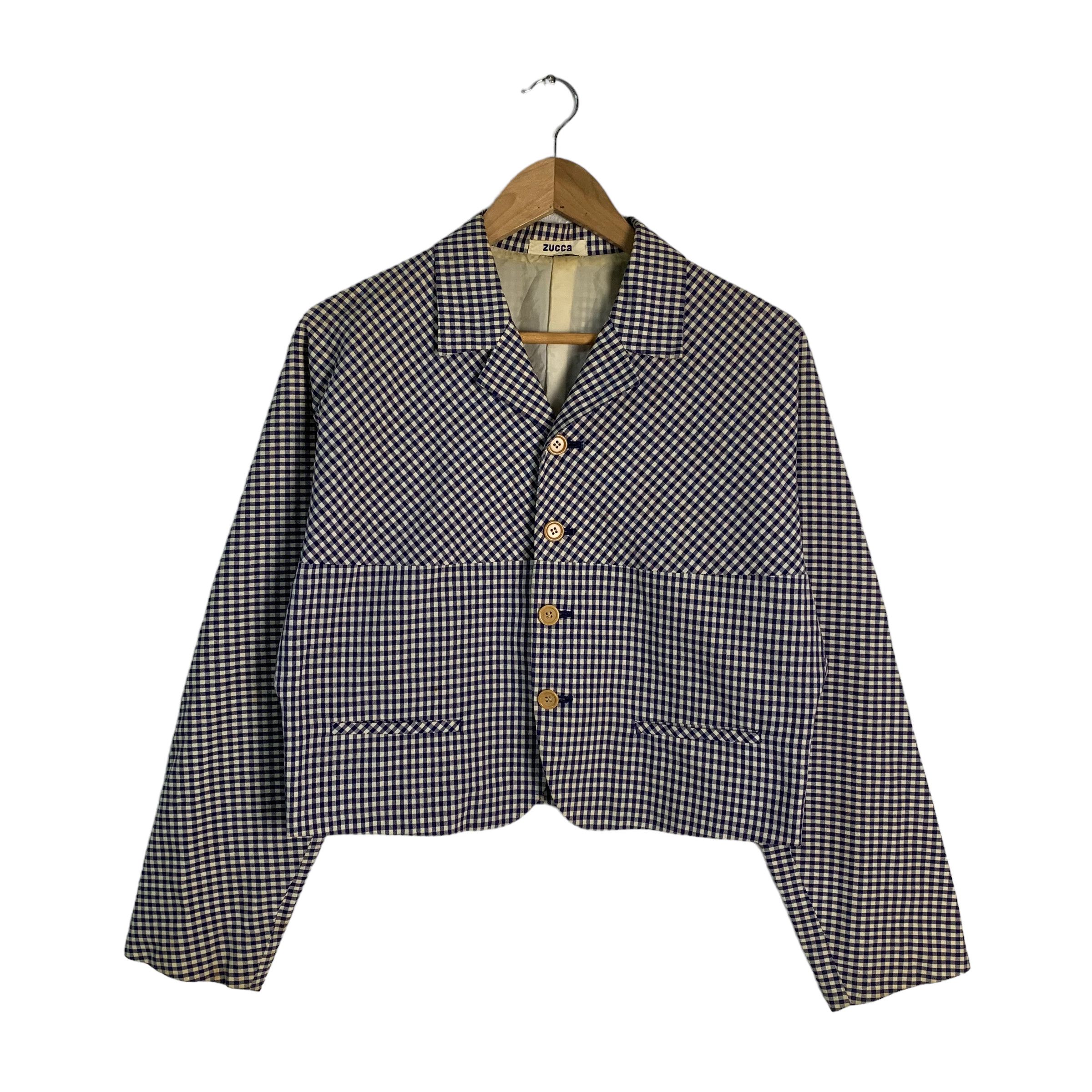 Zucca Zucca Houndstooth Crop Jacket Size M / US 6-8 / IT 42-44 - 1 Thumbnail