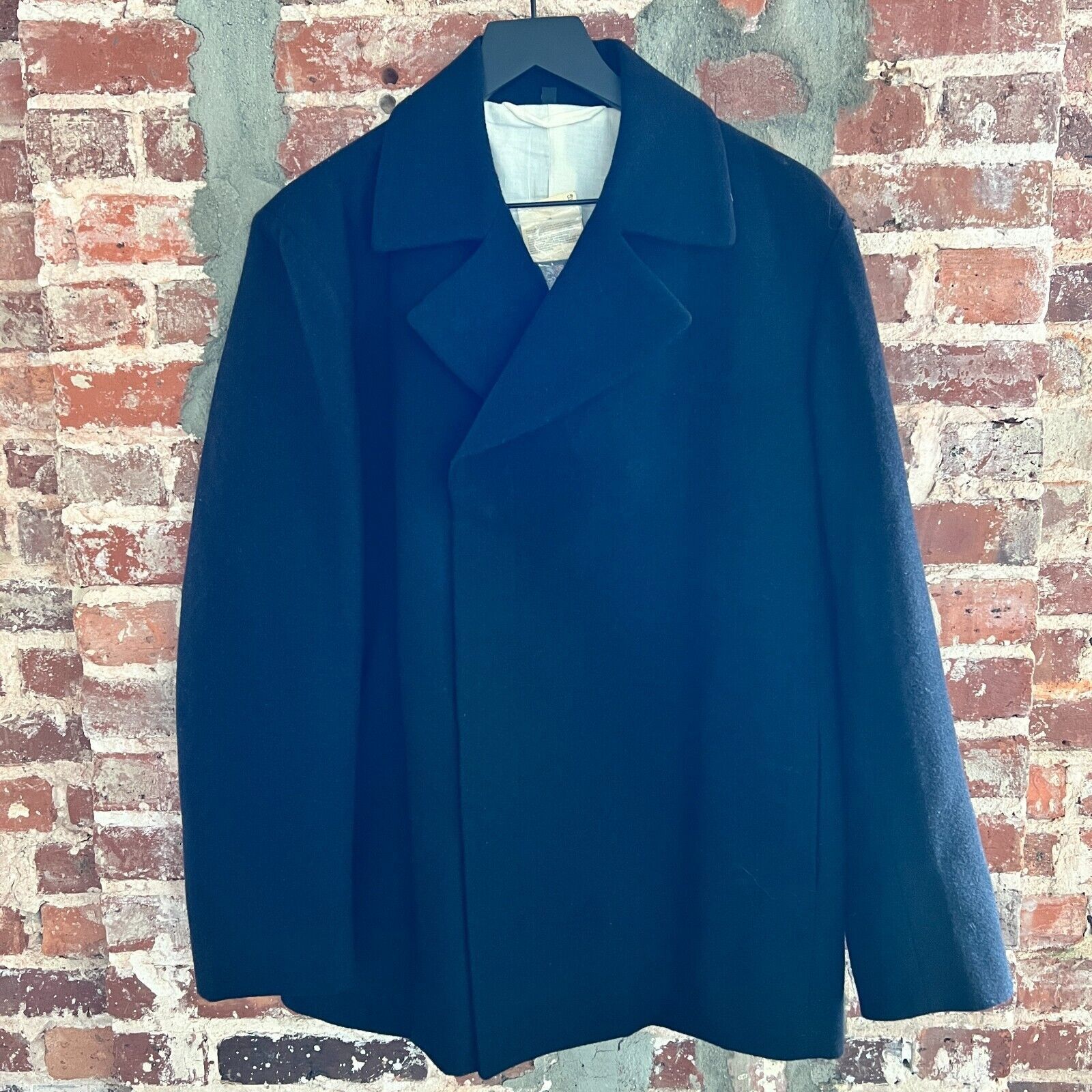 Muji RARE Muji Men's Wool Navy Peacoat Size L NWT Size US L / EU 52-54 / 3 - 2 Thumbnail