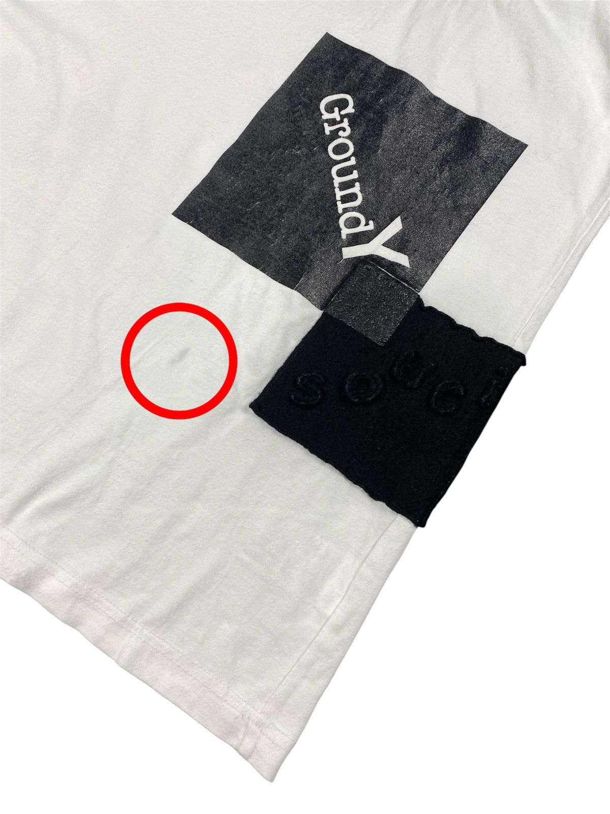 Yohji Yamamoto Ground Y Yohji Yamamoto Patchwork T-Shirt Size US XL / EU 56 / 4 - 7 Thumbnail