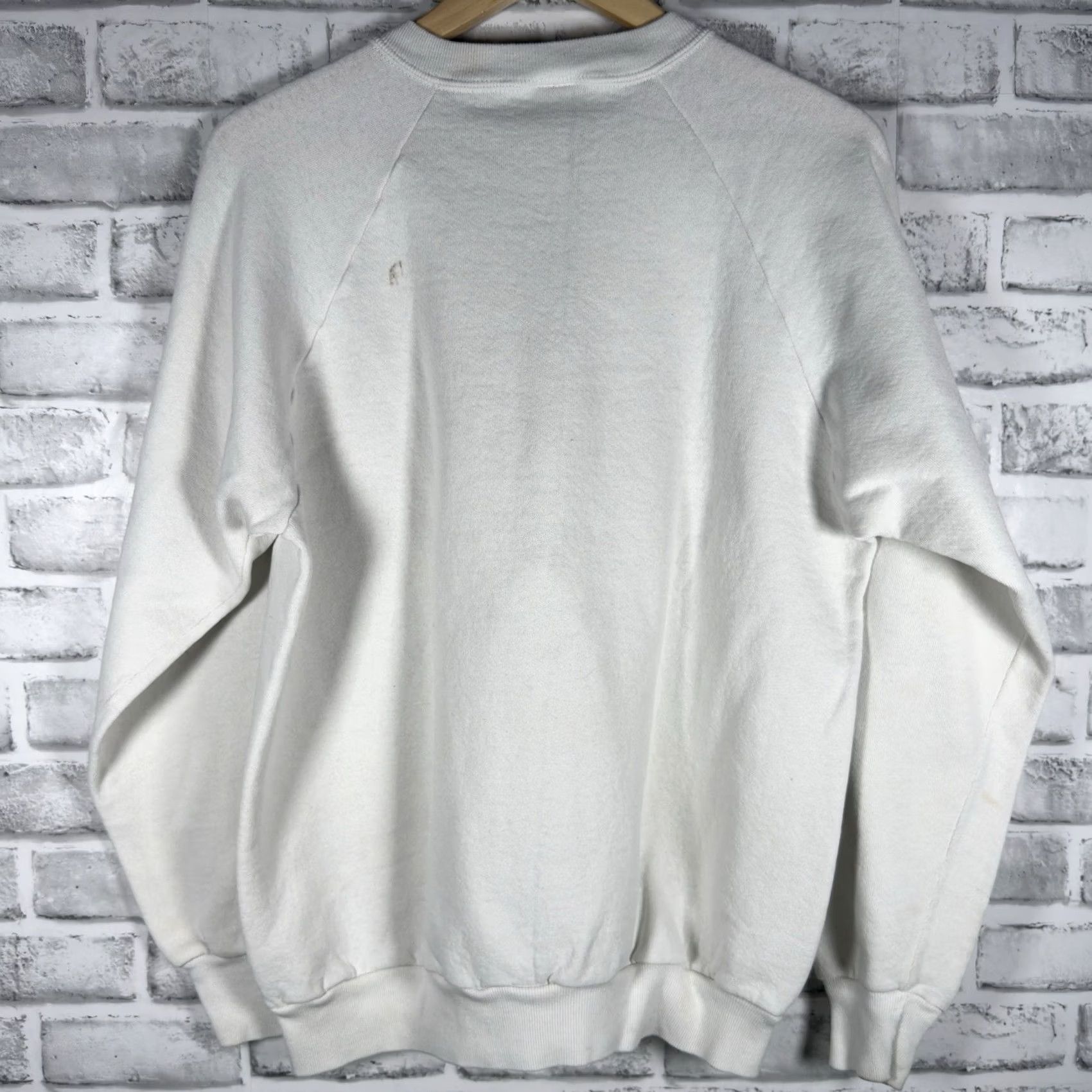 Jerzees VINTAGE Jerzees White Grandma Pullover Shirt Womens XL USA Pullover Sweatshirt Womens XL White USA Grandmas Activewear 80s 90s Mens Womens Size XL / US 12-14 / IT 48-50 - 5 Thumbnail