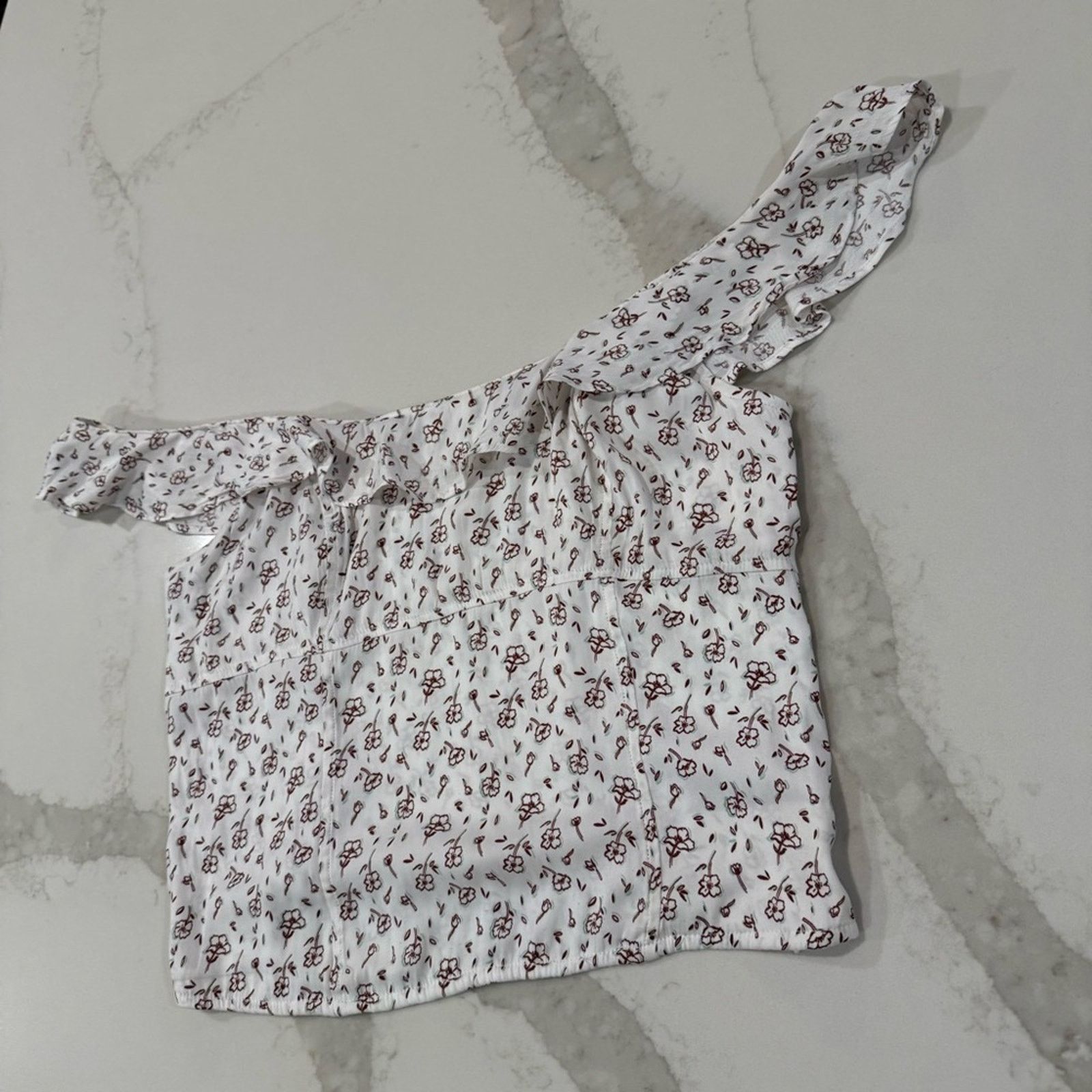 Free People Free People Floral Smocked Ruffle Trim TankTop Womens Medium Size M / US 6-8 / IT 42-44 - 6 Thumbnail