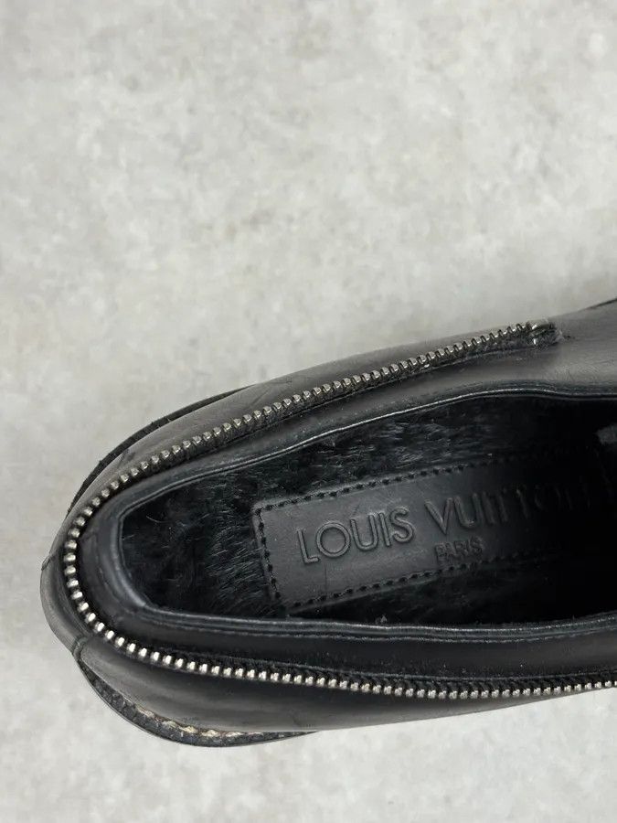 Louis Vuitton Louis Vuitton Black Damier Leather Classy Derby Boots Size US 10.5 / EU 43-44 - 8 Thumbnail
