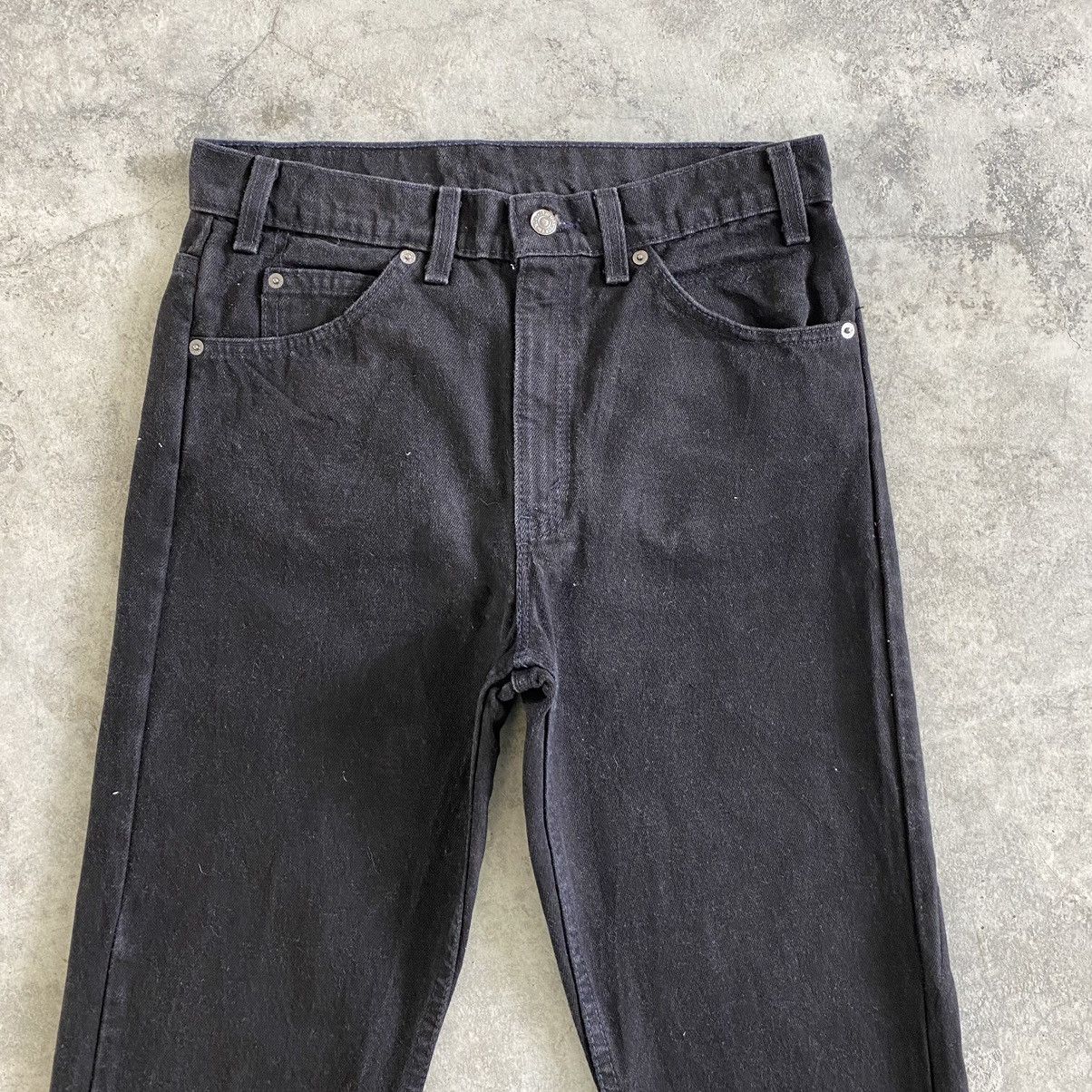 Levi's VTG 1995 Levis 505 Orange Tab Straight Leg Black Denim Size US 31 - 11 Thumbnail