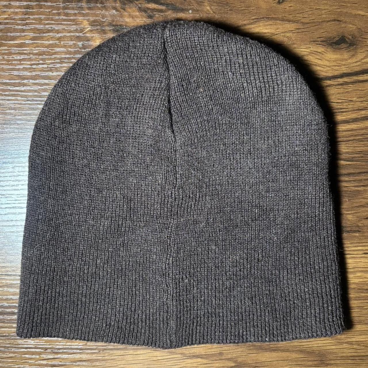 Vintage Vintage 90s Brown Striped beanie Size ONE SIZE - 3 Thumbnail