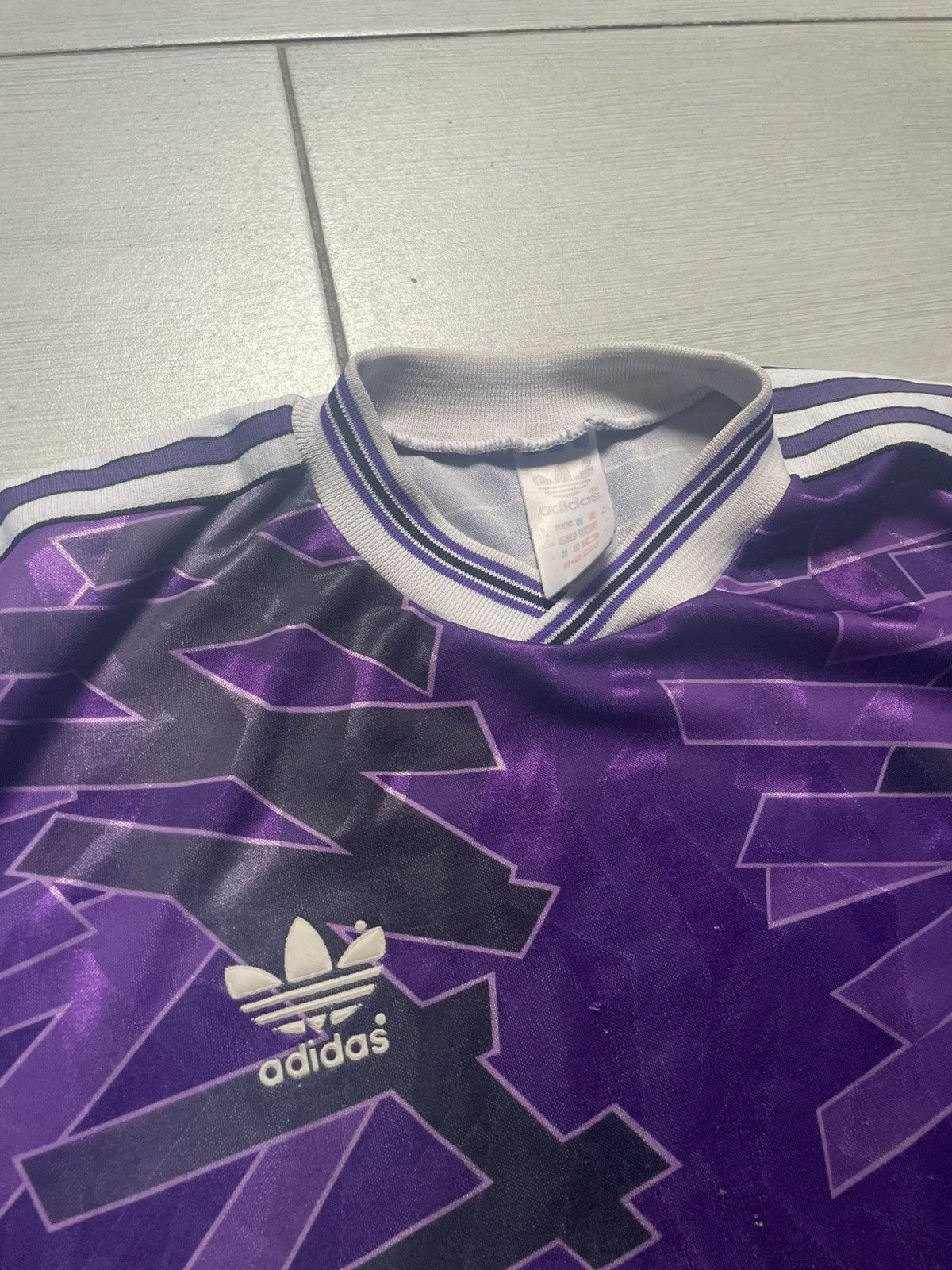 Adidas × Designer × Vintage Adidas template vintage 90s archive football jersey made 🇬🇧 Size US XXS / EU 40 - 4 Thumbnail
