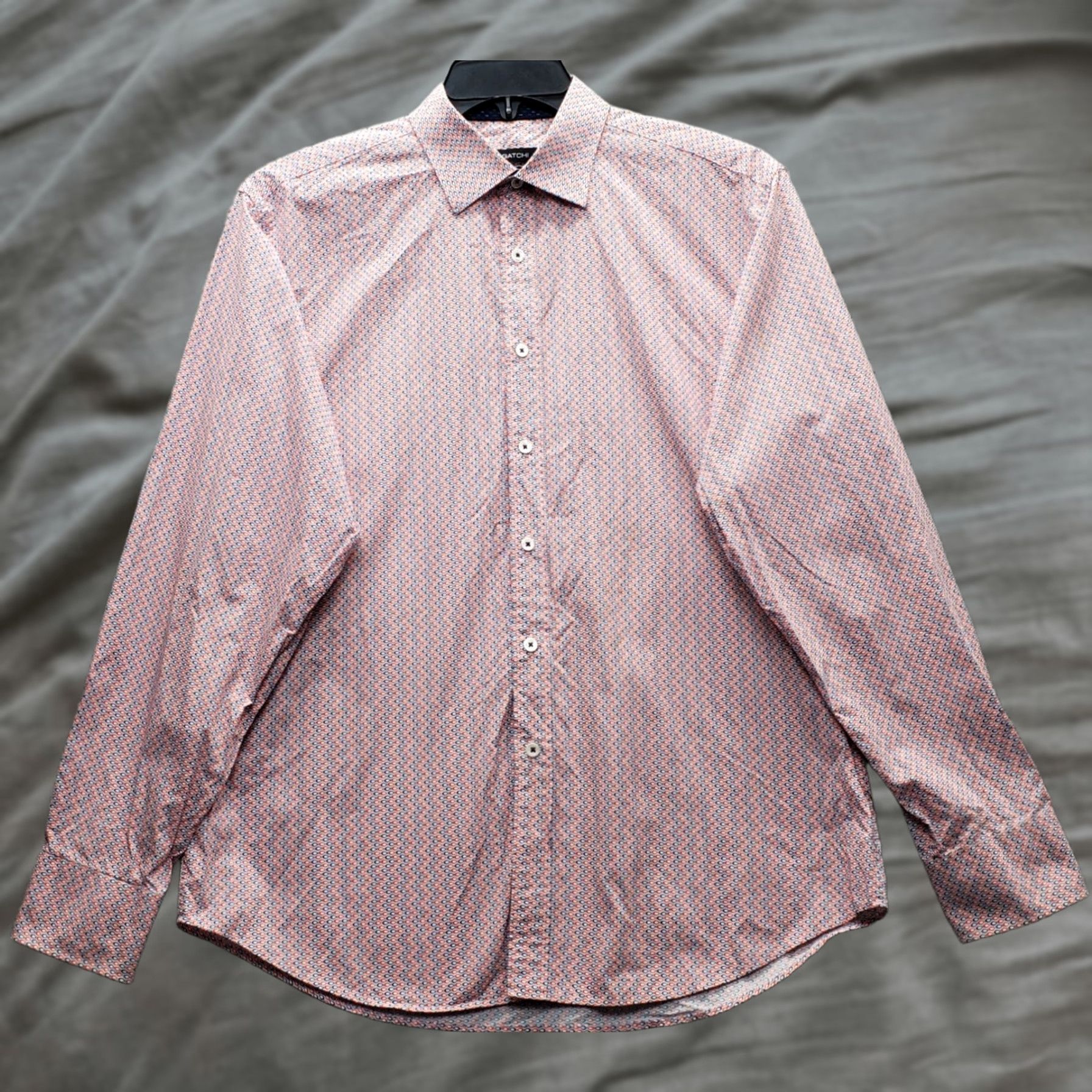 BUGATCHI Bugatchi Mens L Multi Patterned Long Sleeve Button-Up Shirt Size US L / EU 52-54 / 3 - 1 Thumbnail