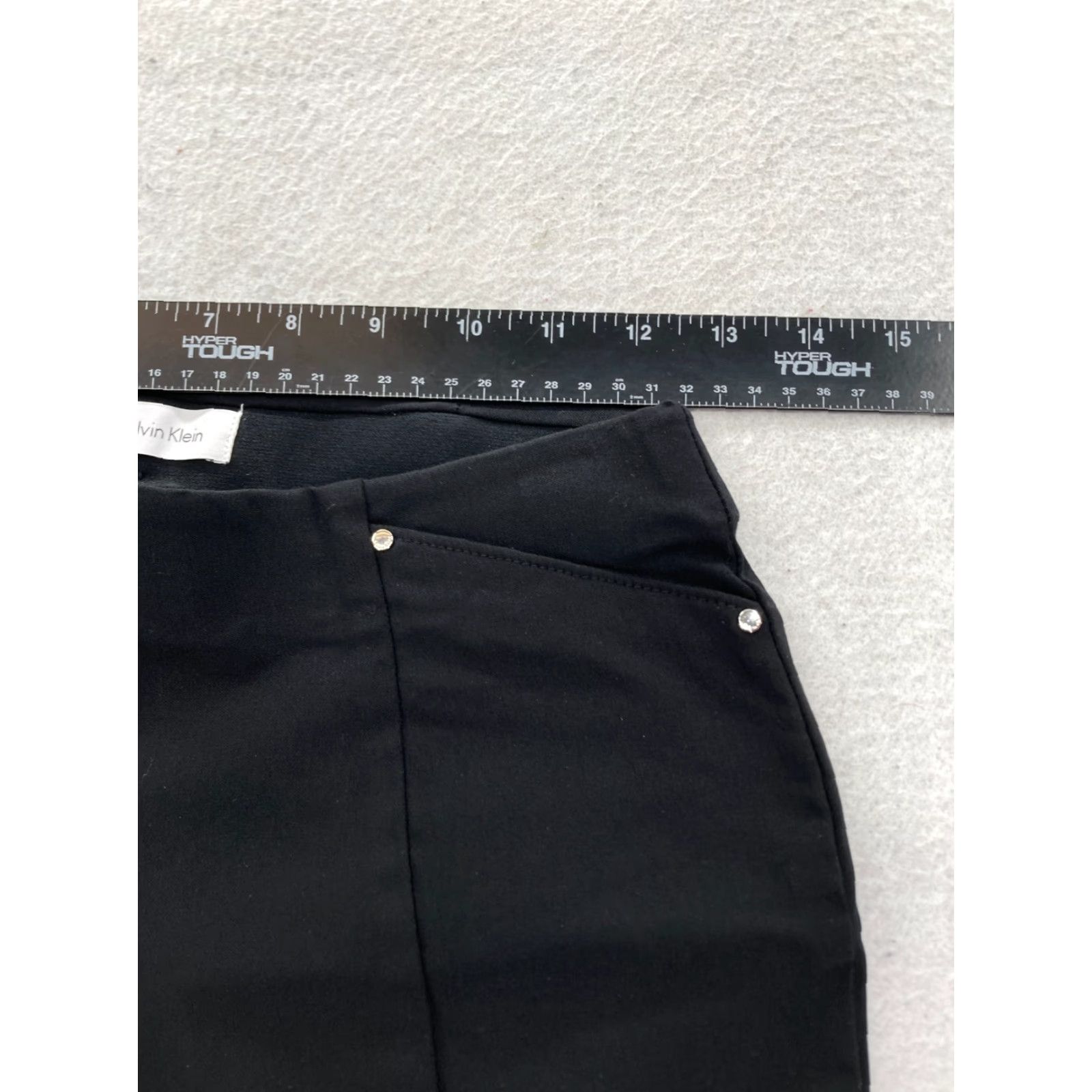 Calvin Klein Calvin Klein Pants Women's XS Black Pull On Skinny Ankle Stretch Low Rise NWT Size 42" / US 20 - 7 Thumbnail