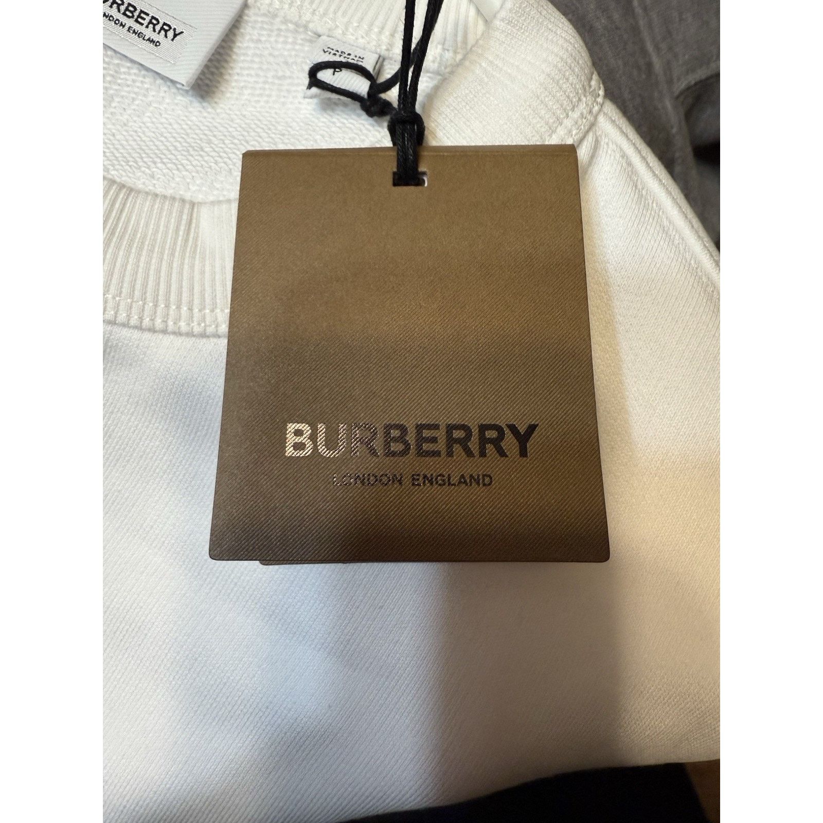 Burberry Woman’s Beige Burberry Crew Neck Size S NWT Size S / US 4 / IT 40 - 3 Thumbnail