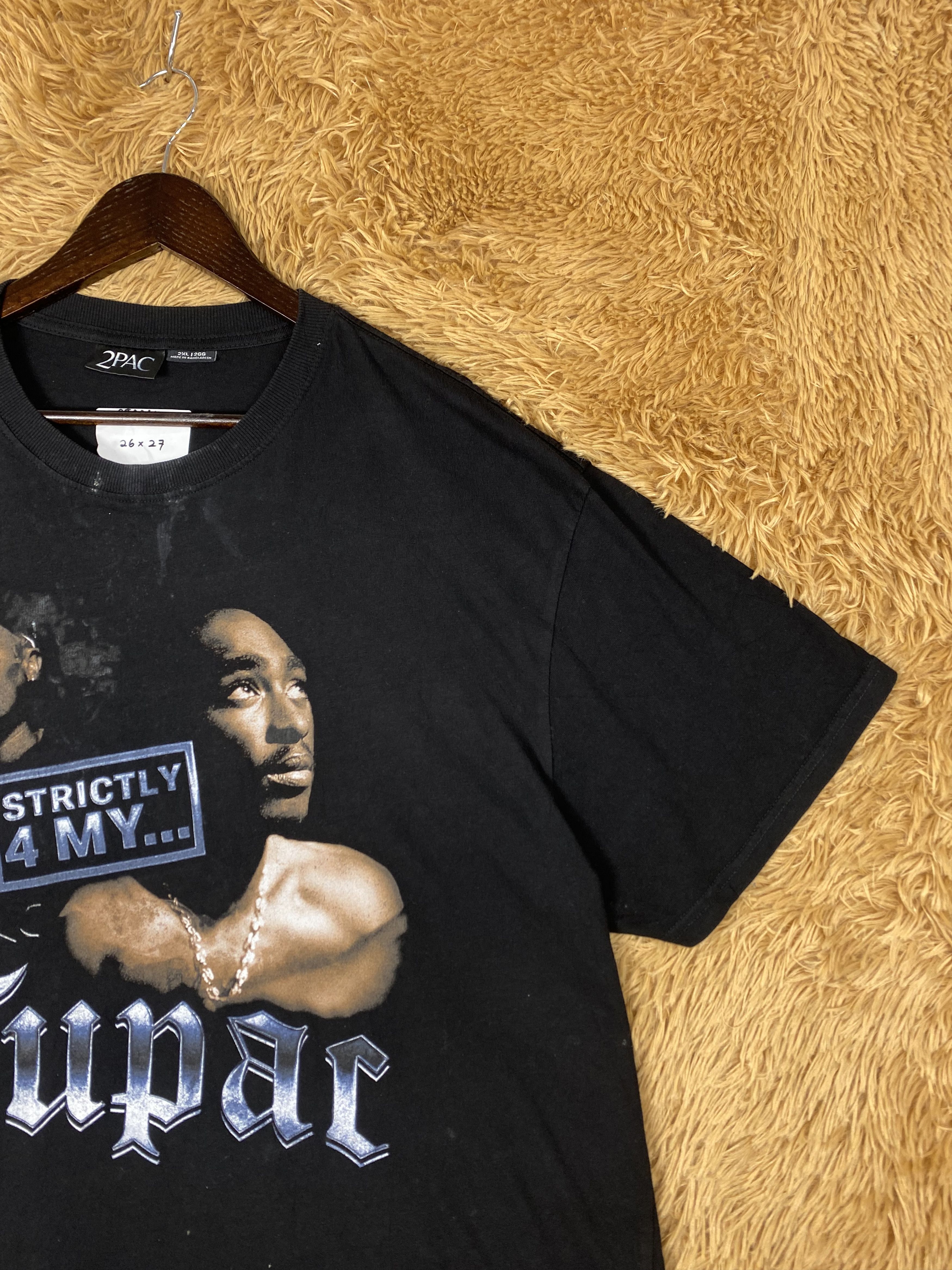 Band Tees Vintage Tupac Short Sleeve T-Shirts PT0064 Size US XL / EU 56 / 4 - 3 Thumbnail