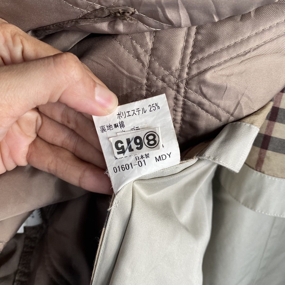Burberry Vintage Burberrys Single Breasted Trench Coat Beige chekered Size US L / EU 52-54 / 3 - 19 Thumbnail