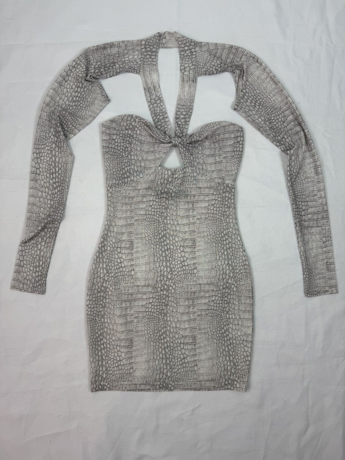 Lioness Miracle Mile Snakeskin-Print Python Mini Dress Size S / US 4 / IT 40 - 12 Thumbnail