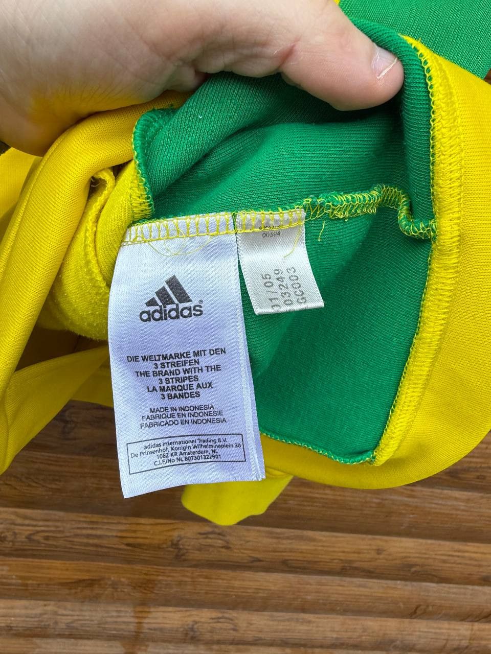Adidas Adidas Brazil Football Jacket Soccer Track Top Size US XL / EU 56 / 4 - 7 Thumbnail