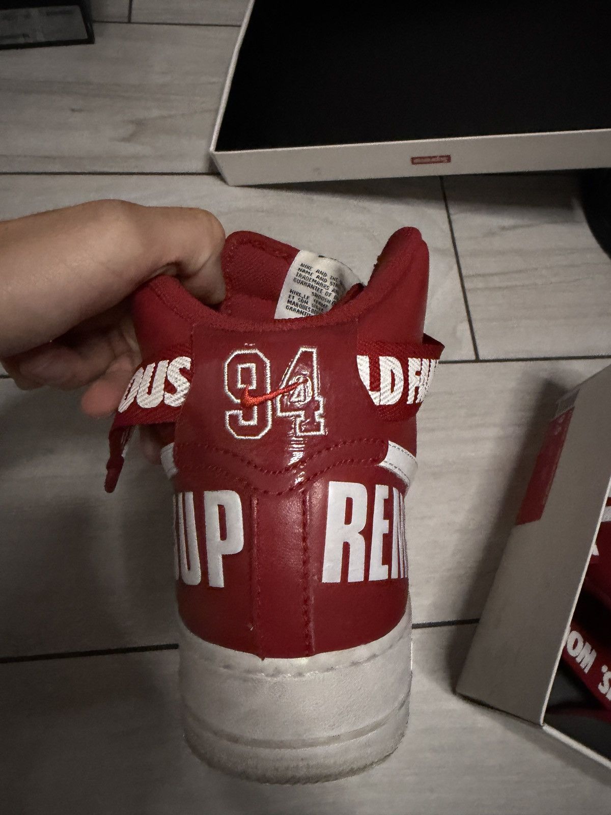 Nike × Supreme Nike Air Force 1 x Supreme Size US 9.5 / EU 42-43 - 4 Thumbnail