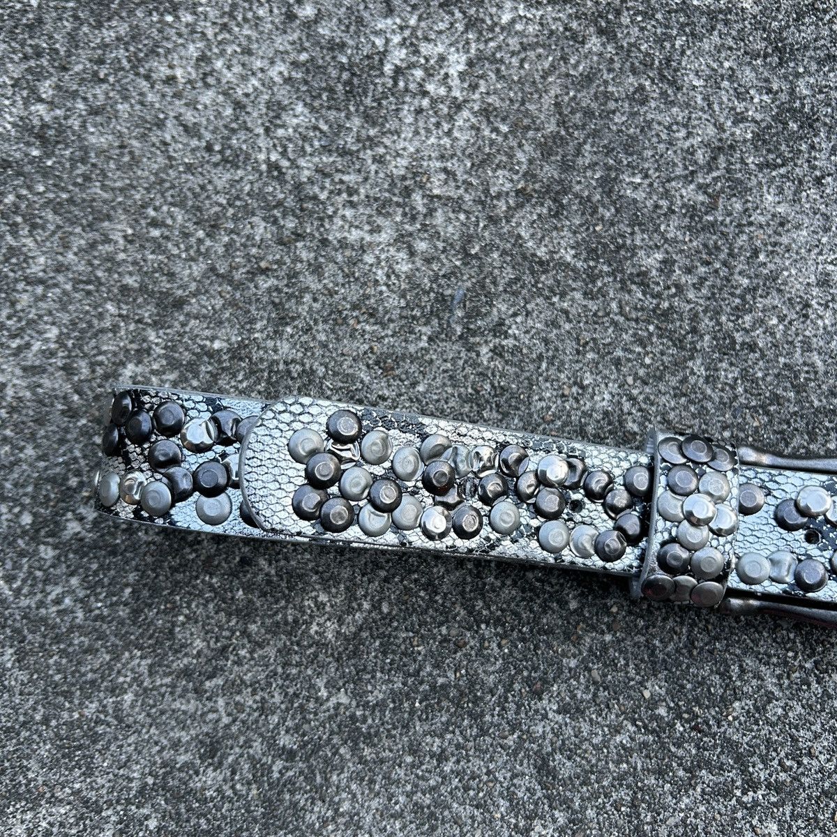 Vintage Vintage studded leather belt 🐍 (Kapital Style) Size ONE SIZE - 6 Thumbnail