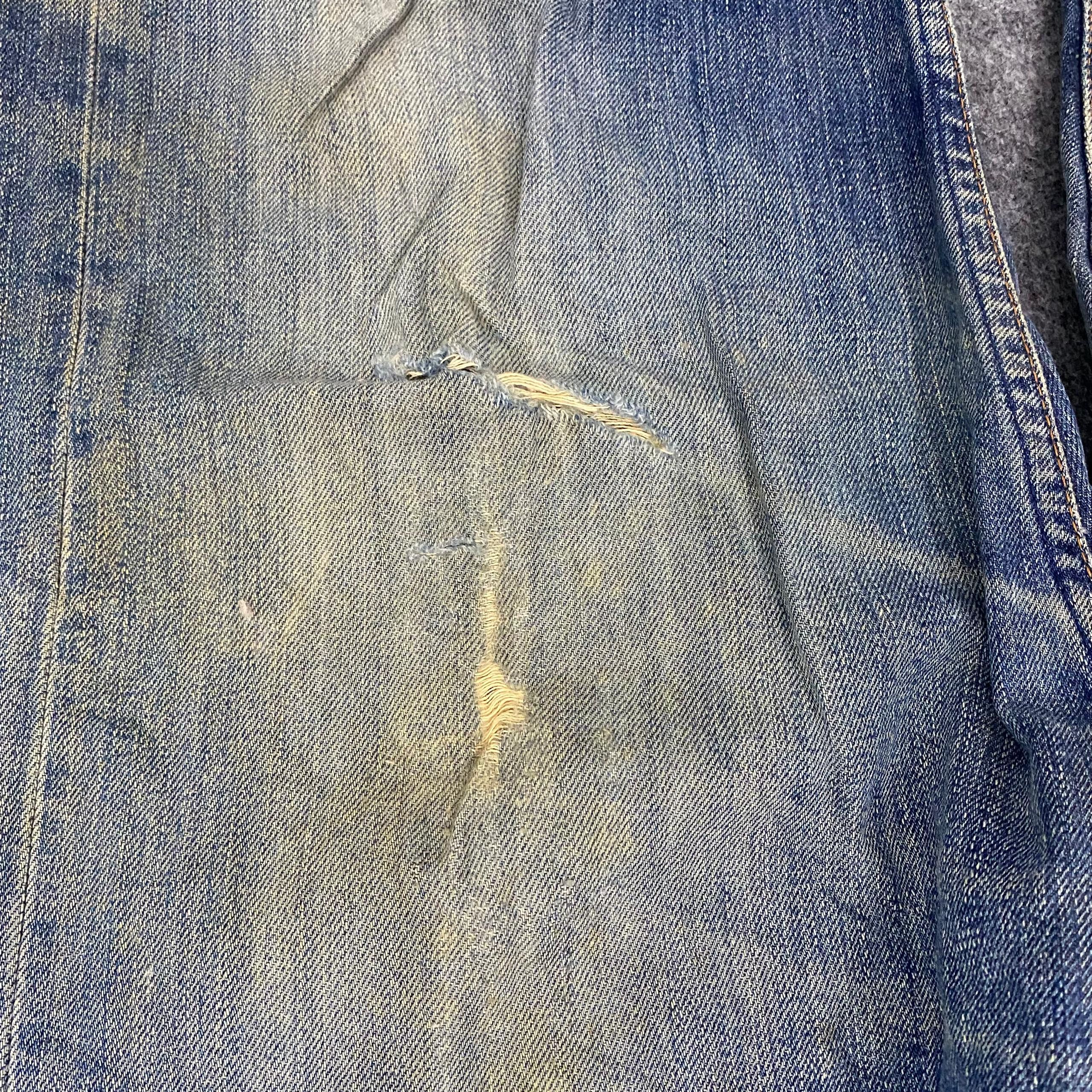 Levi's Vintage Levis 503 Distressed Denim Kurt Cobain Style Size US 35 - 11 Thumbnail