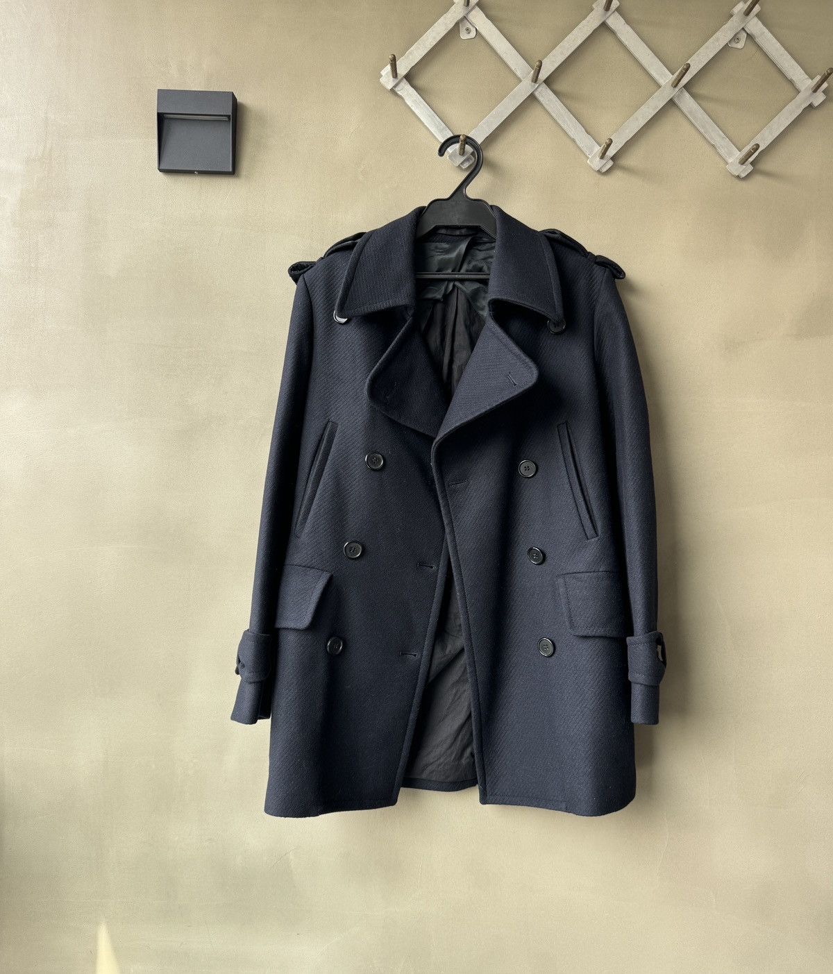 Maison Margiela Early Martin Margiela Artisanal Wool Cashmere Peacoat Jacket Size XS / US 0-2 / IT 36-38 - 7 Thumbnail